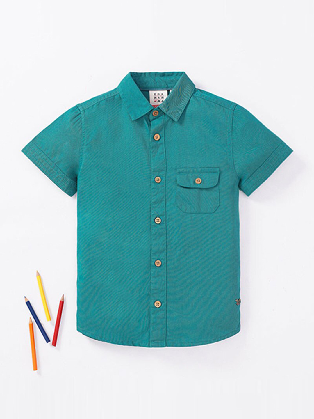 

Ed-a-Mamma Boys Navy Blue Premium Casual Shirt
