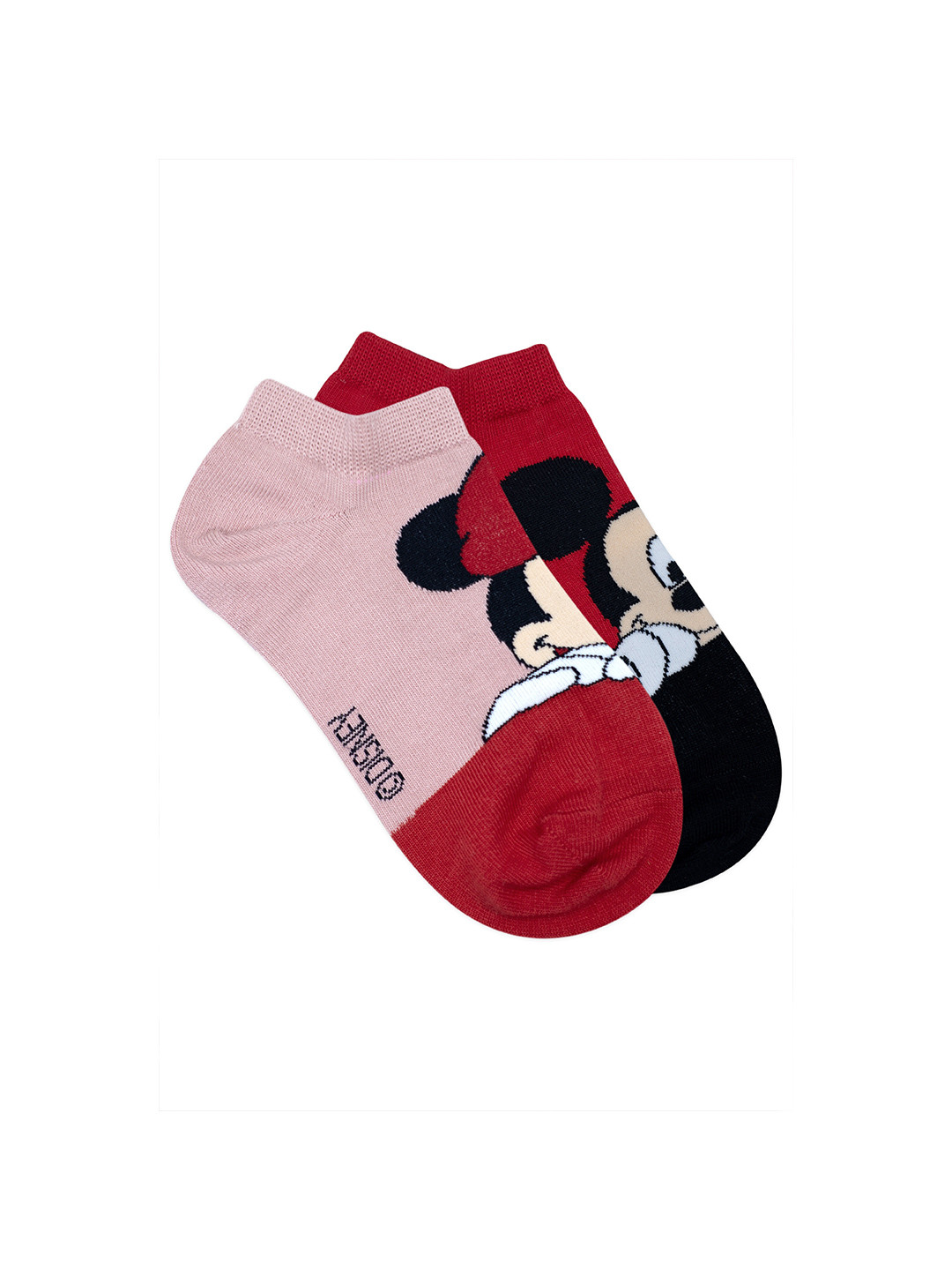 

Balenzia x Disney Women Set Of 2 Minnie Mouse & Mickey Mouse Ankle Length Socks, Assorted