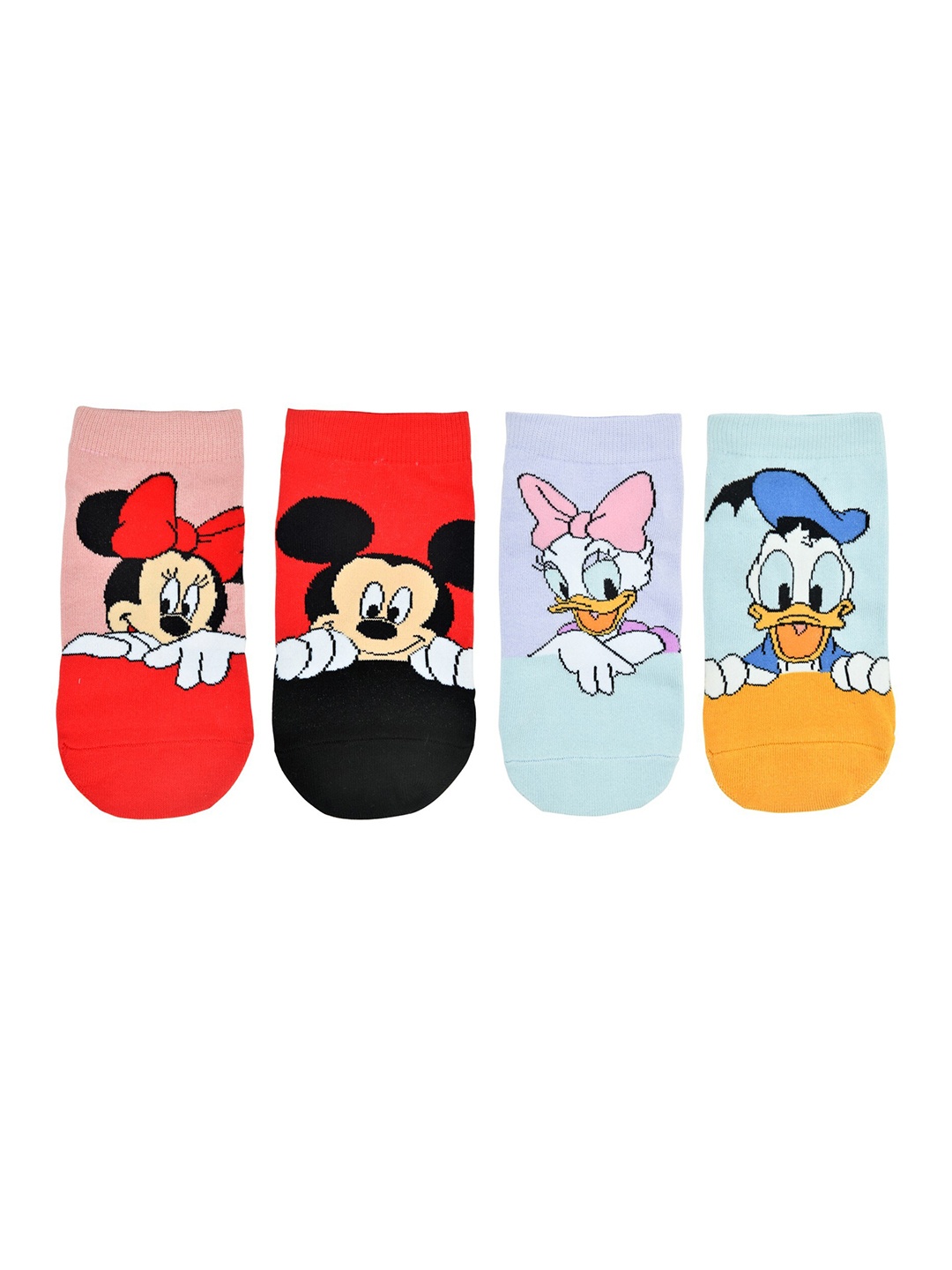 

Balenzia x Disney Women Set of 4 Multi-Coloured Disney Mickey & Friends Patterned Socks