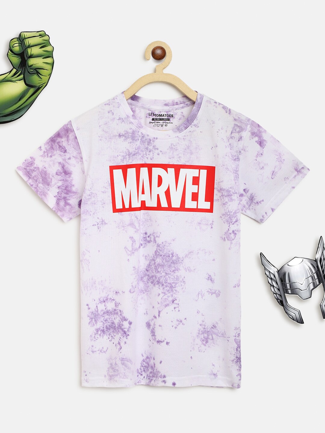 

Lil Tomatoes Boys Purple Tie and Dye Dyed T-shirt