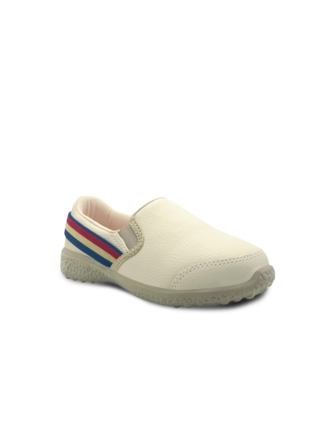 

KazarMax Boys Beige Striped PU Driving Shoes