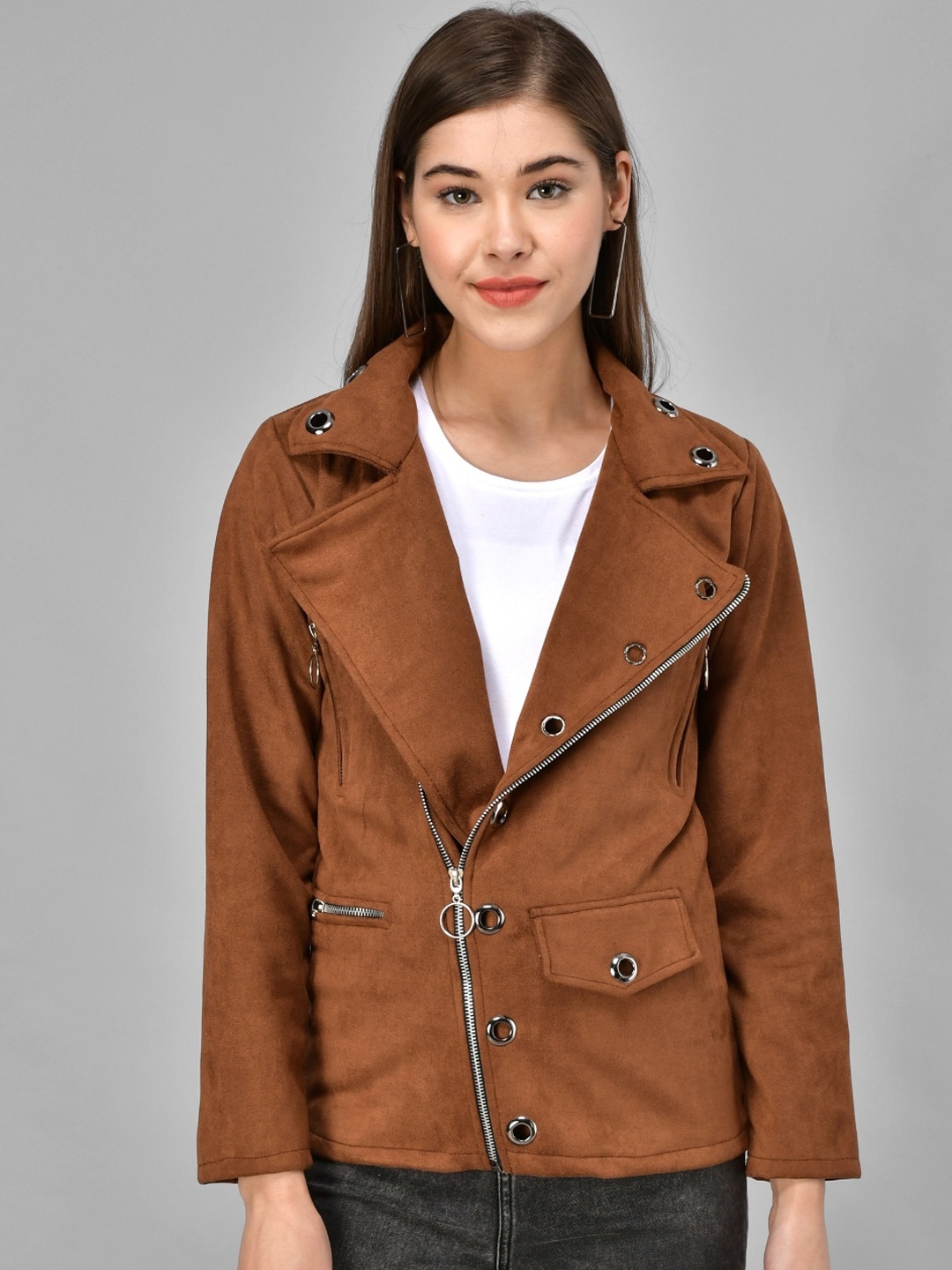 

Darzi Women Brown Tailored Jacket