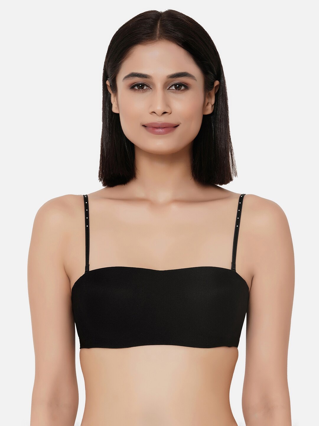 

Wacoal Women Black Bandeau Lightly Padded Rapid Dry Bra