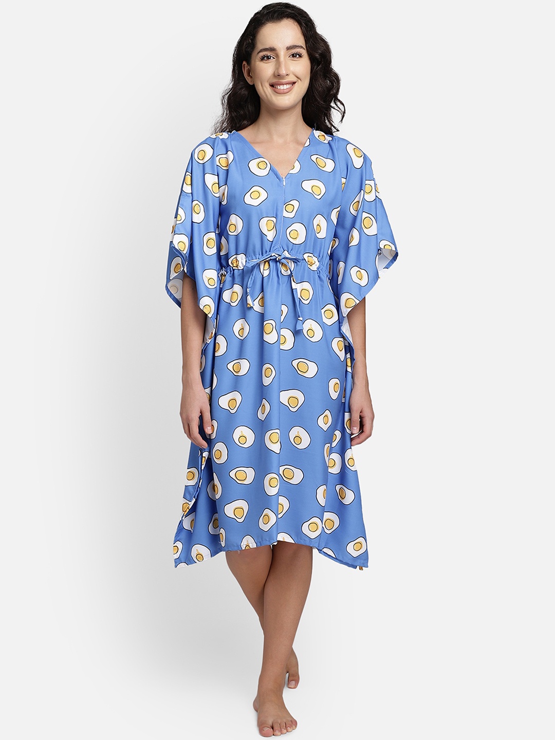 

Bellofox Blue Printed Nightdress