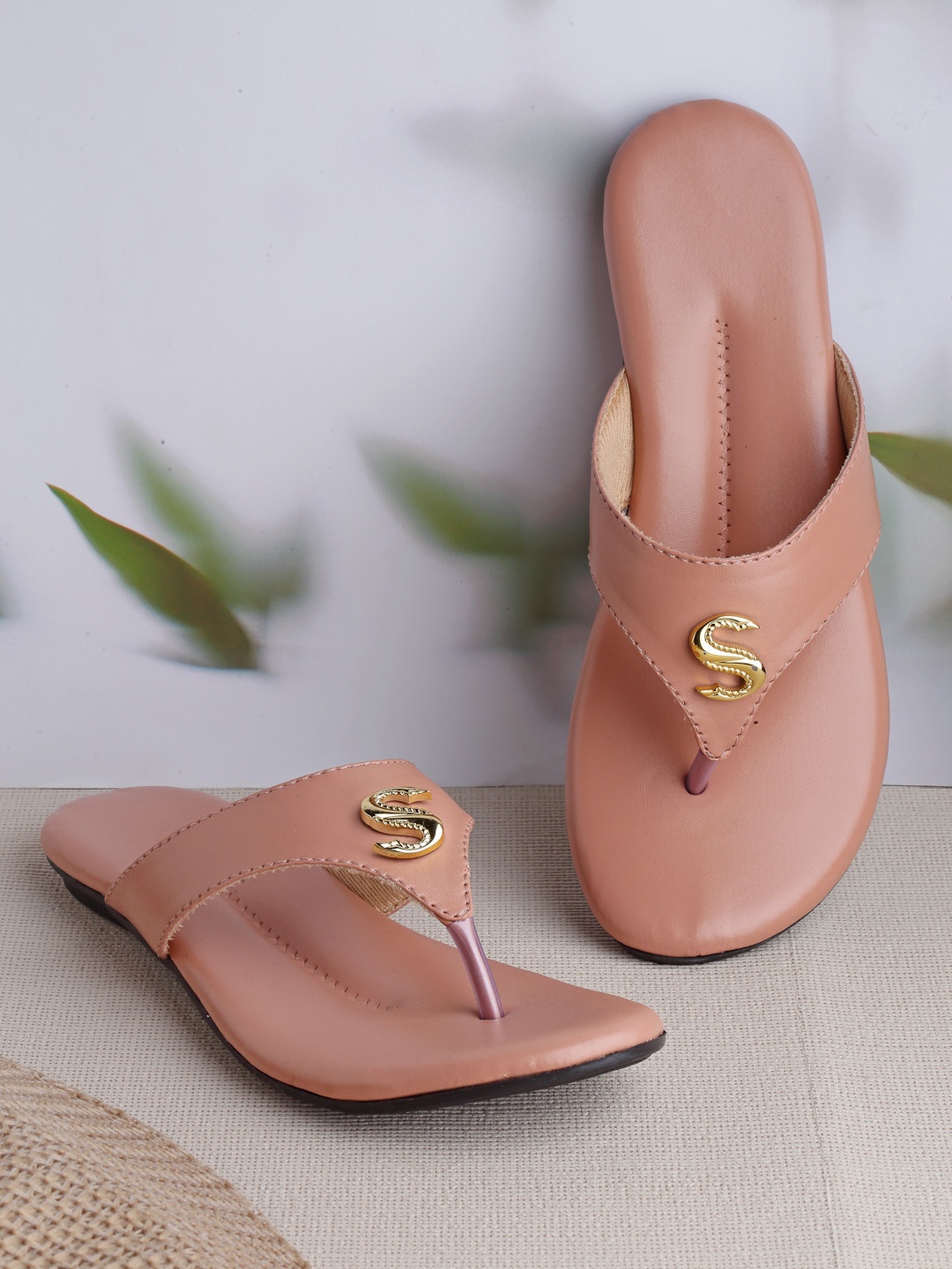 

DEAS Women Peach-Coloured Open Toe Flats