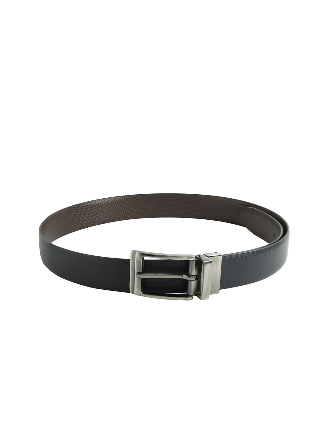 

CRUSSET Men Black PU Belt
