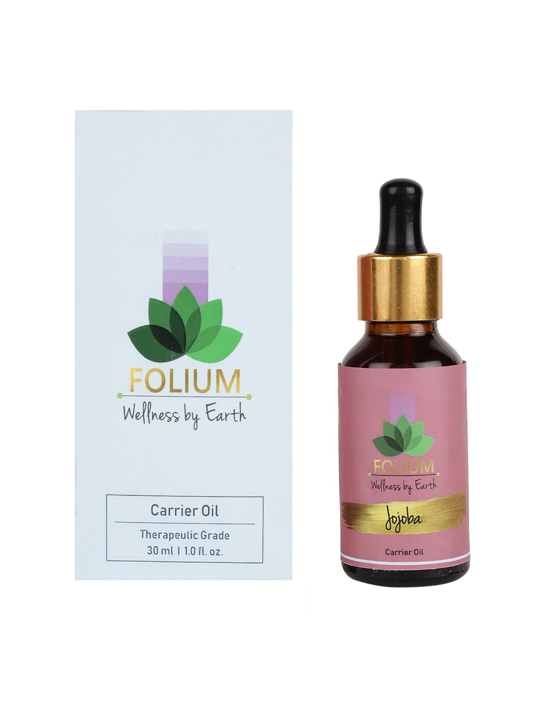 

FOLIUM Therapeutic Grade Jojoba Carrier Oil for Hair & Skin - 30 ml, Pink