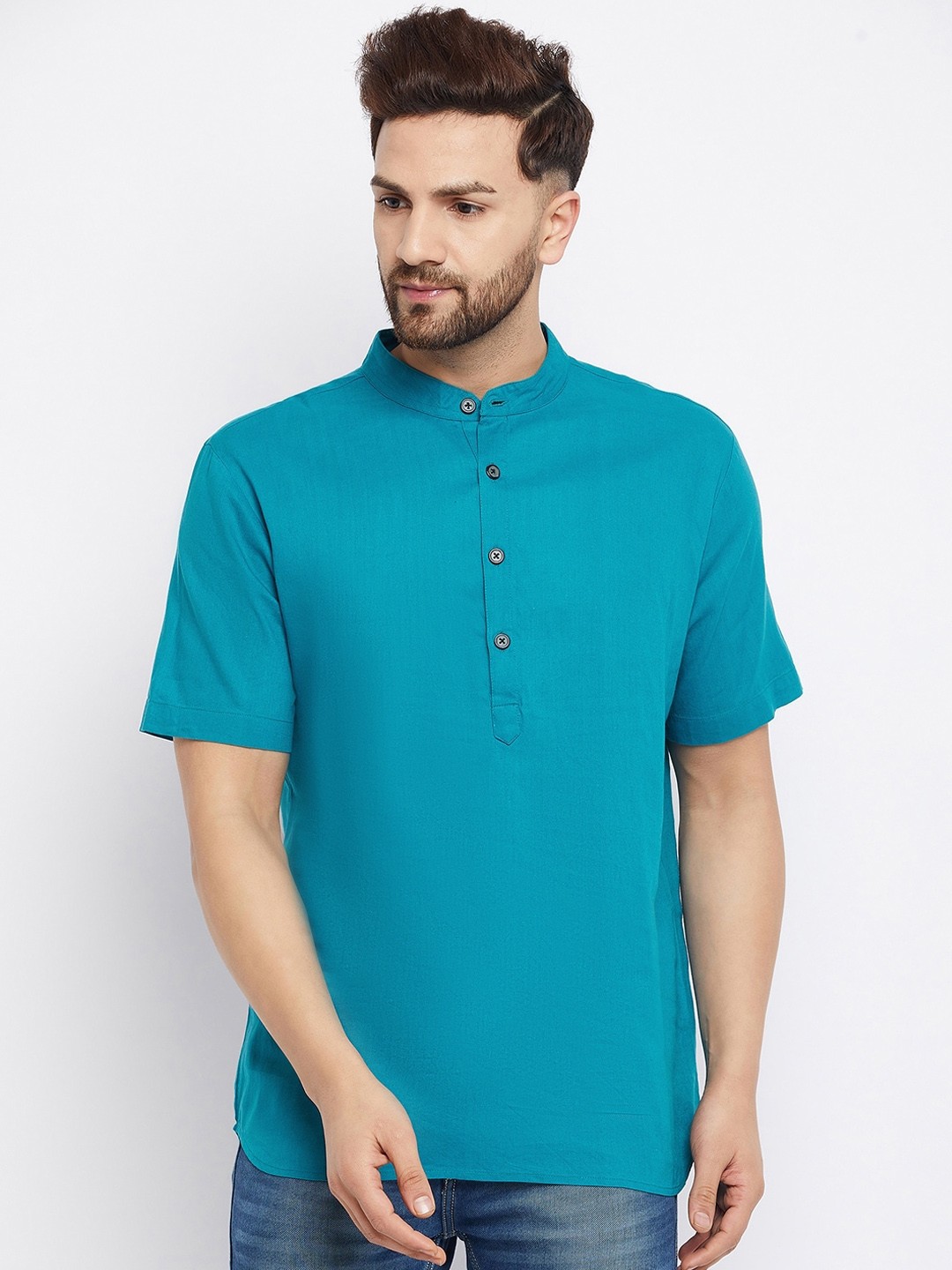 

CHILL WINSTON Men Blue Kurta