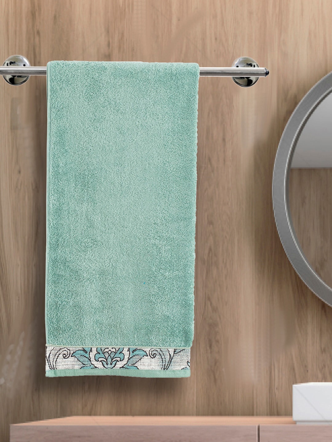 

MASPAR Blue Printed 550 GSM Bath Towels