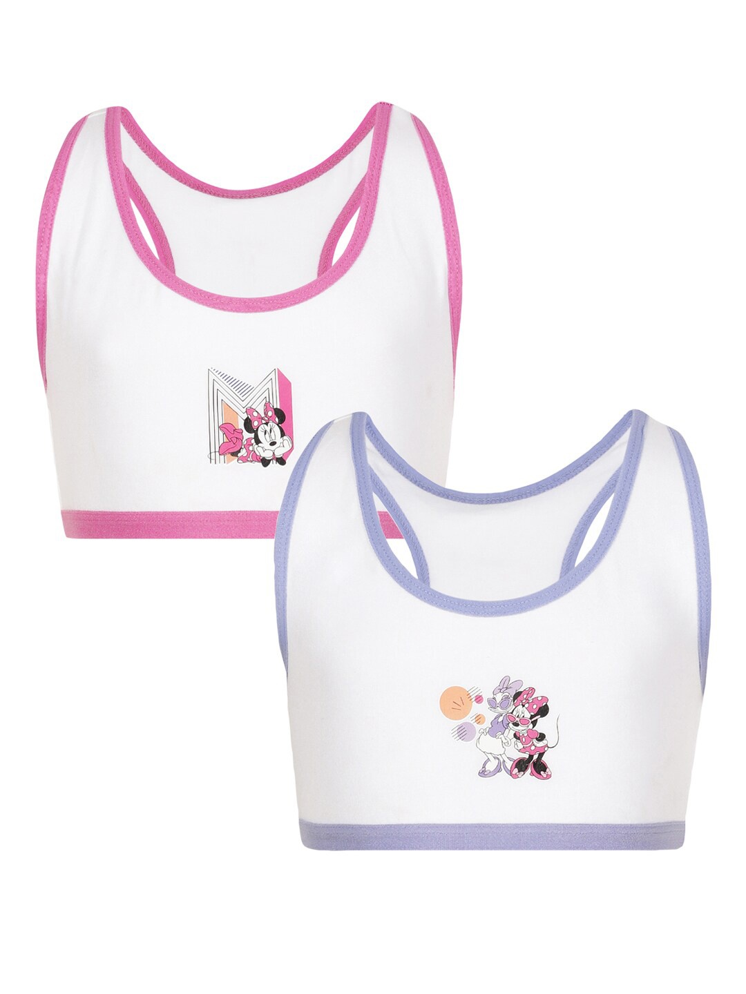 

Charm n Cherish Set of 2 White & Red Printed Bra