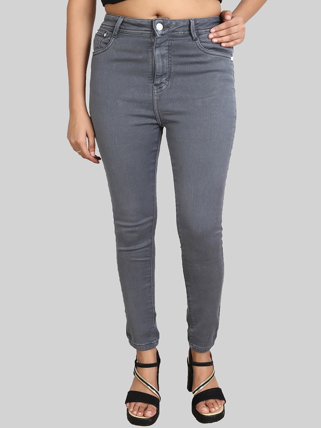 

FCK-3 Women Grey Jean High-Rise Stretchable Jeans