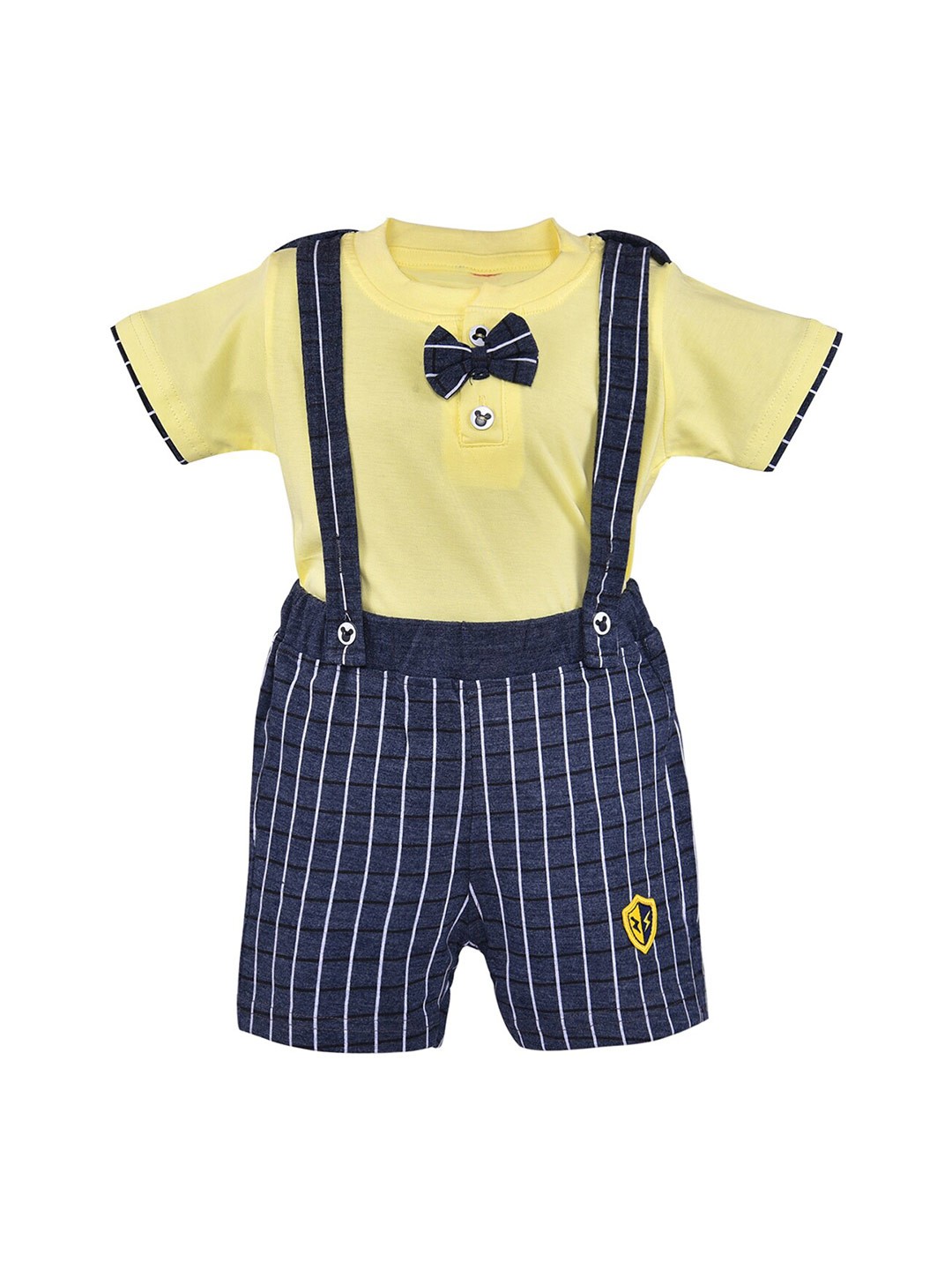 

Wish Karo Boys Yellow & Blue T-shirt with Shorts
