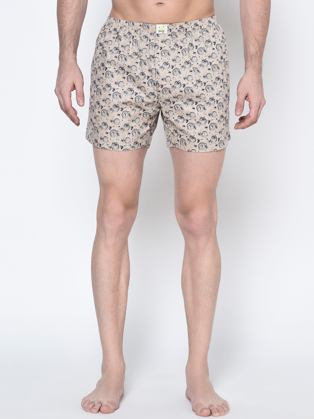 SI2 SLIP IN 2 Men Brown Printed Boxers - BOXER101-540-102