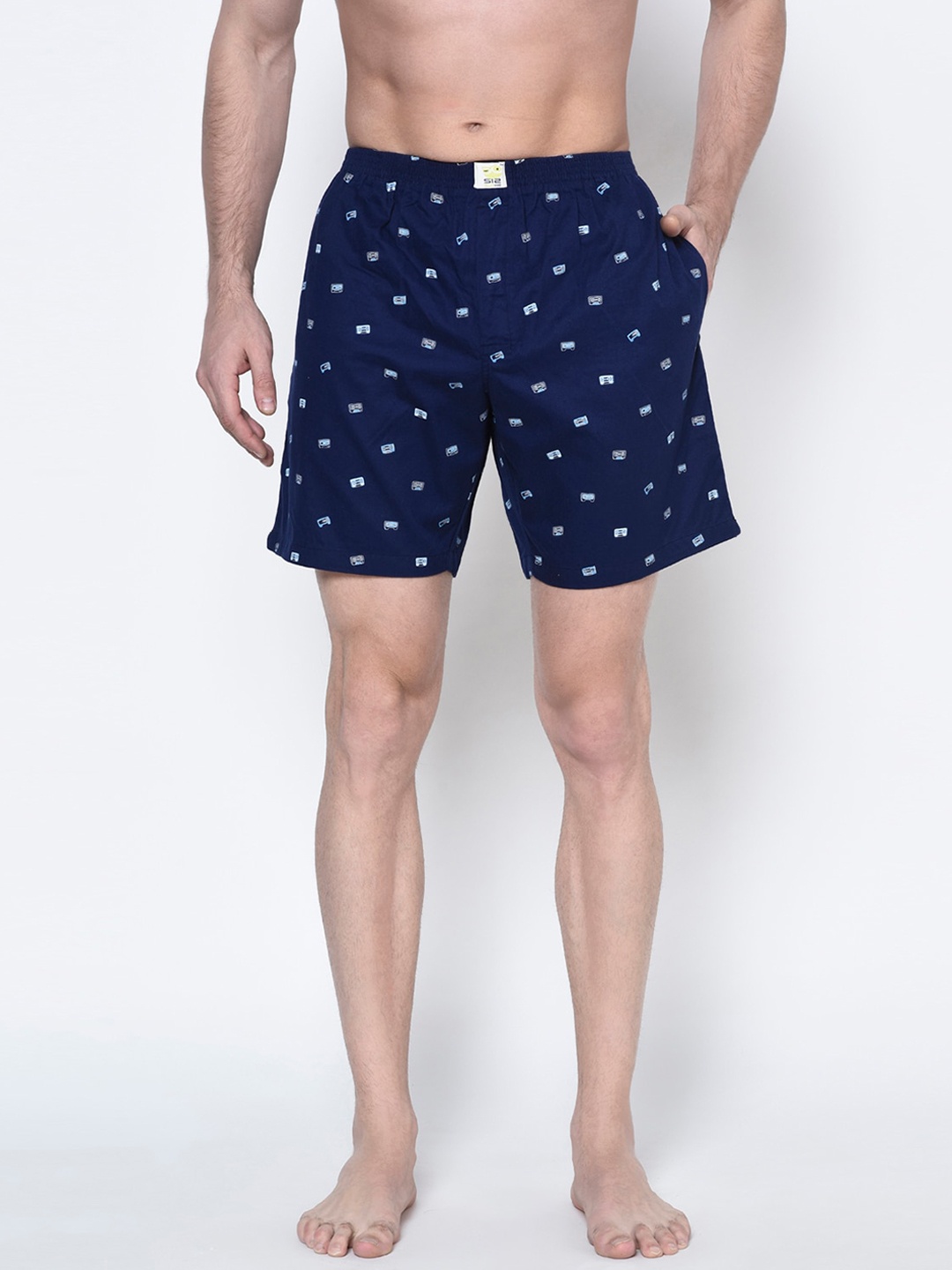 

SI2 SLIP IN 2 Men Navy Blue Printed Boxers