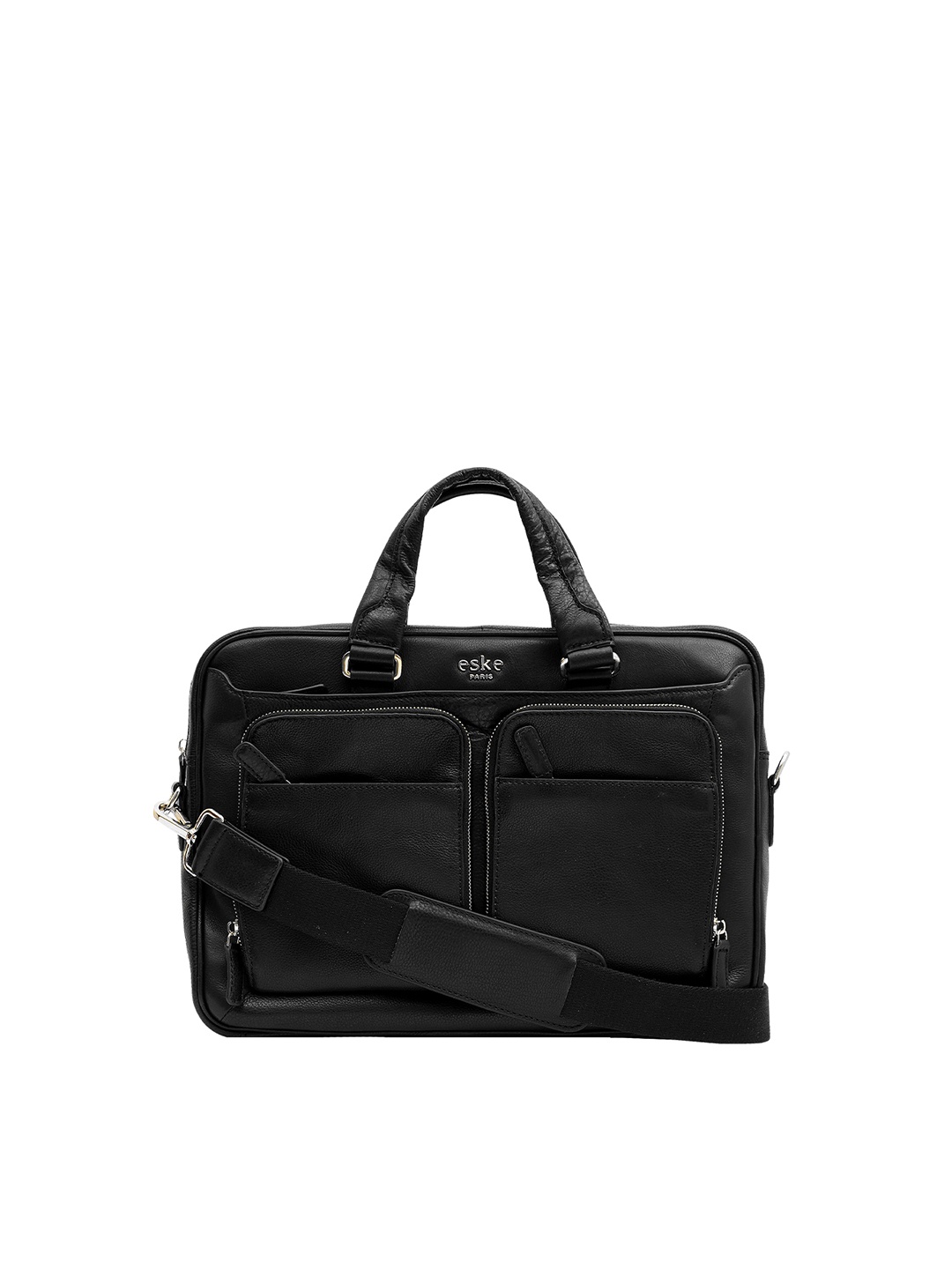 

Eske Men Black 15 Inch Leather Laptop Bag