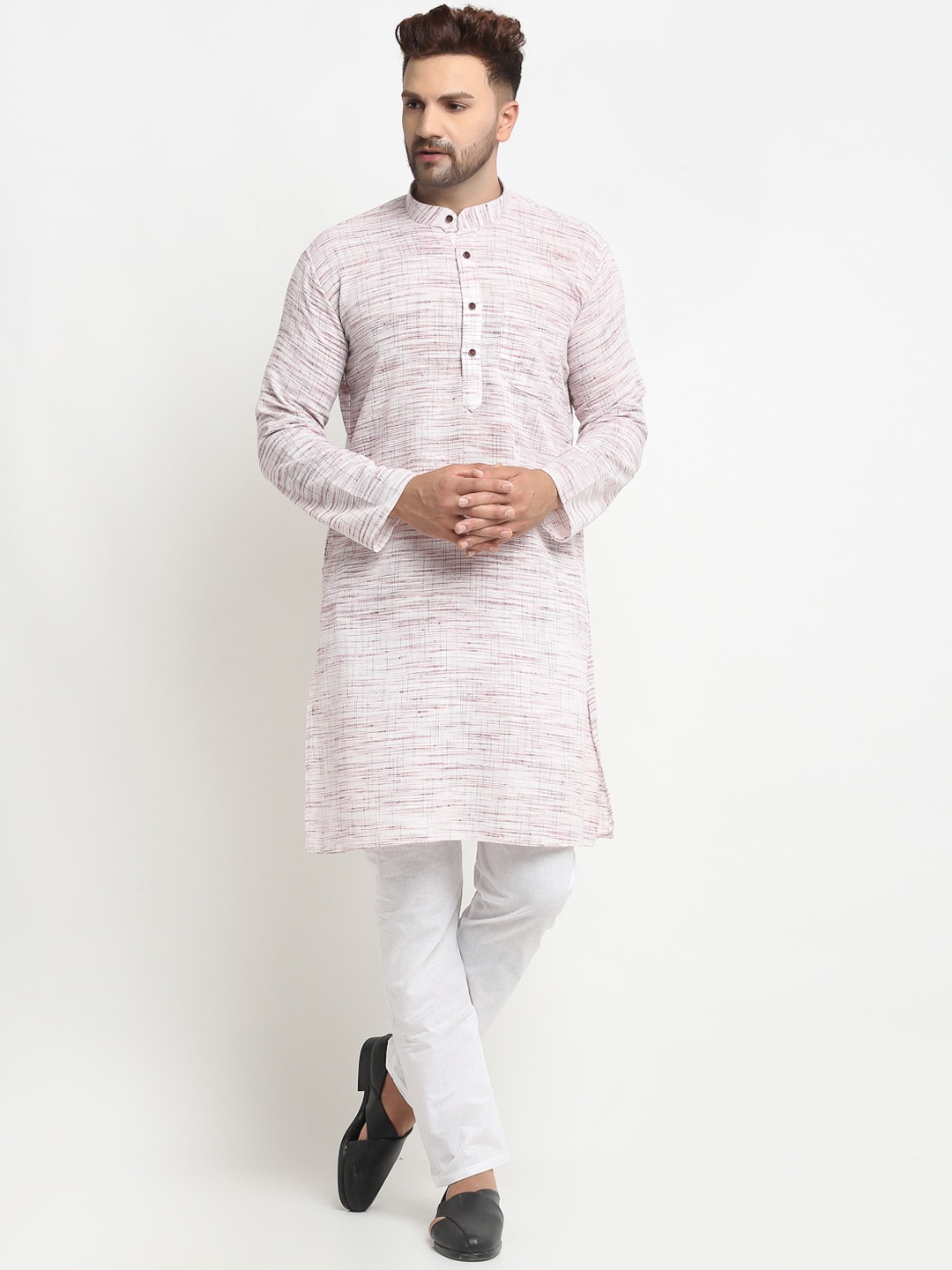 

Armaan Ethnic Men Off White Kurta with Pyjamas