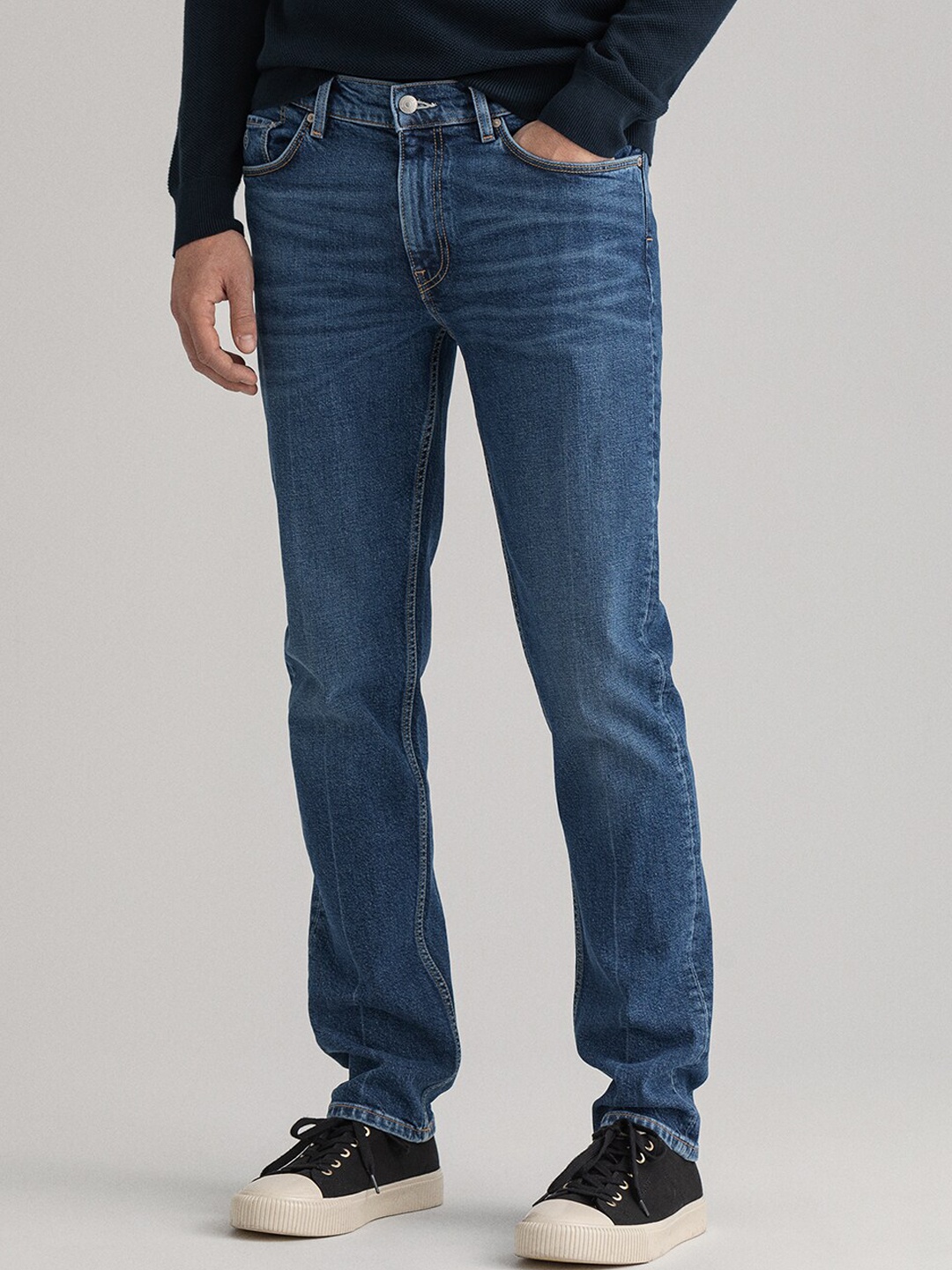 

GANT Men Blue Organic Cotton Slim Fit Jeans