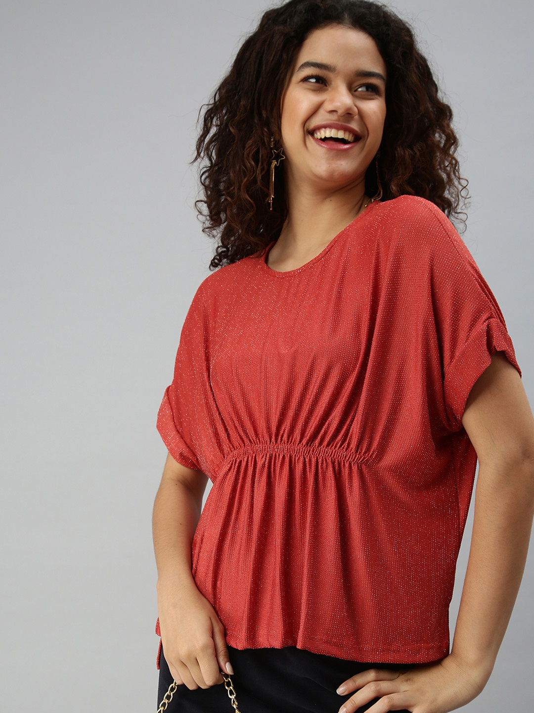 

SHOWOFF Women Brown Kaftan Top