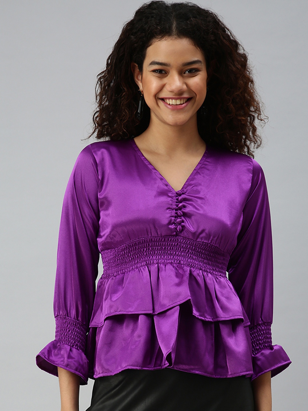 

SHOWOFF Violet Empire Top