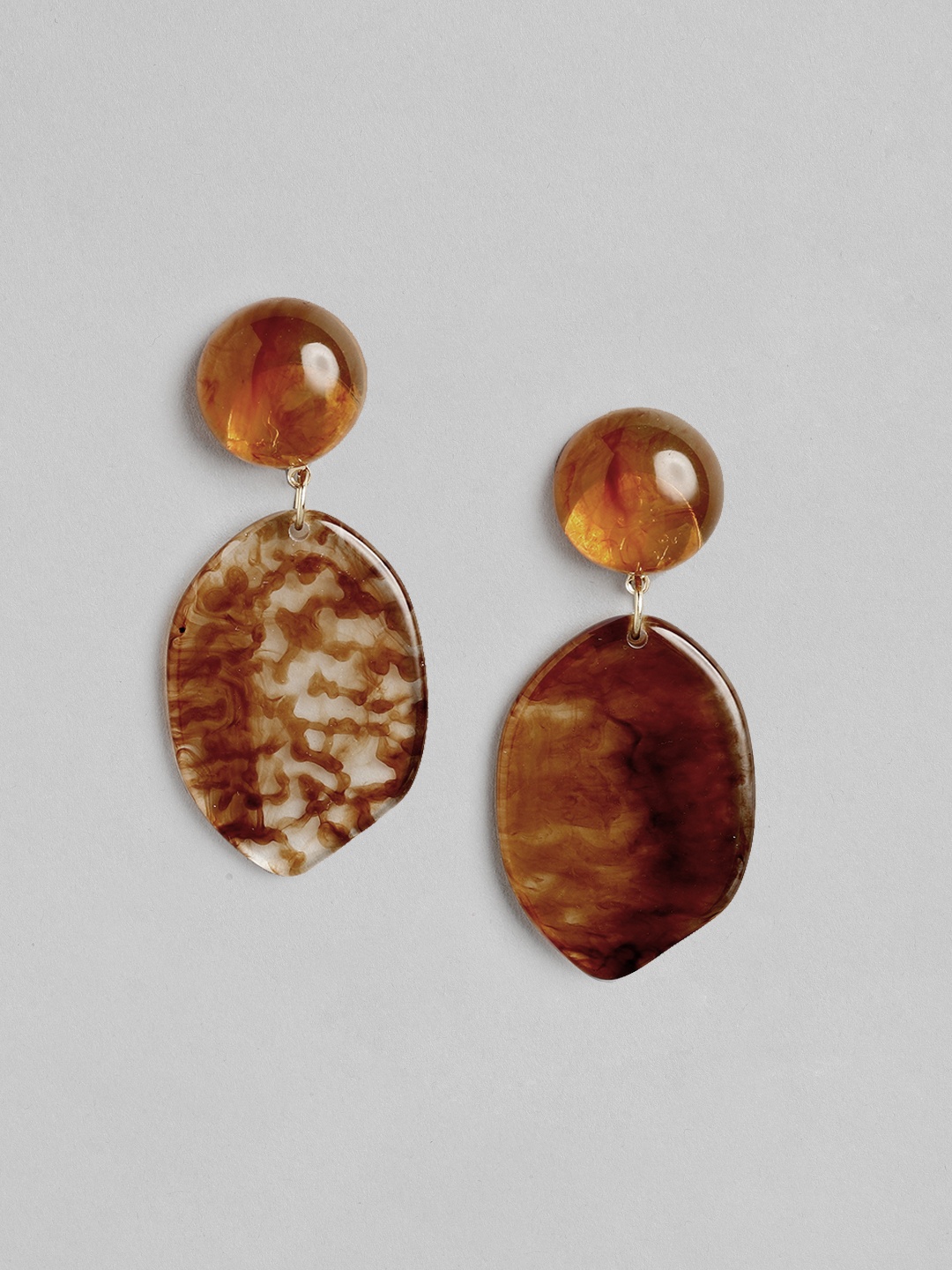 

20Dresses Brown Circular Drop Earings