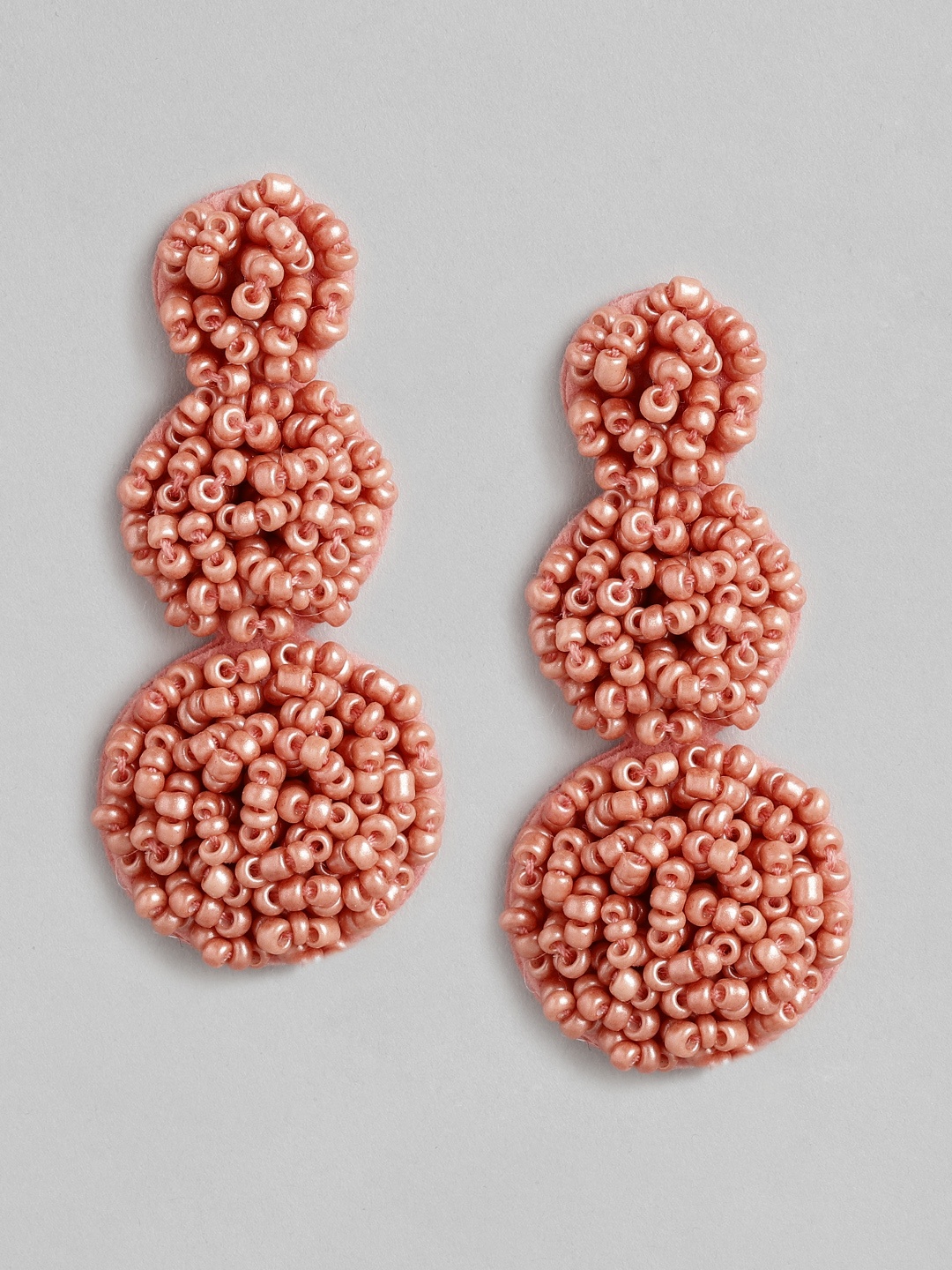 

20Dresses Pink Circular Drop Earrings