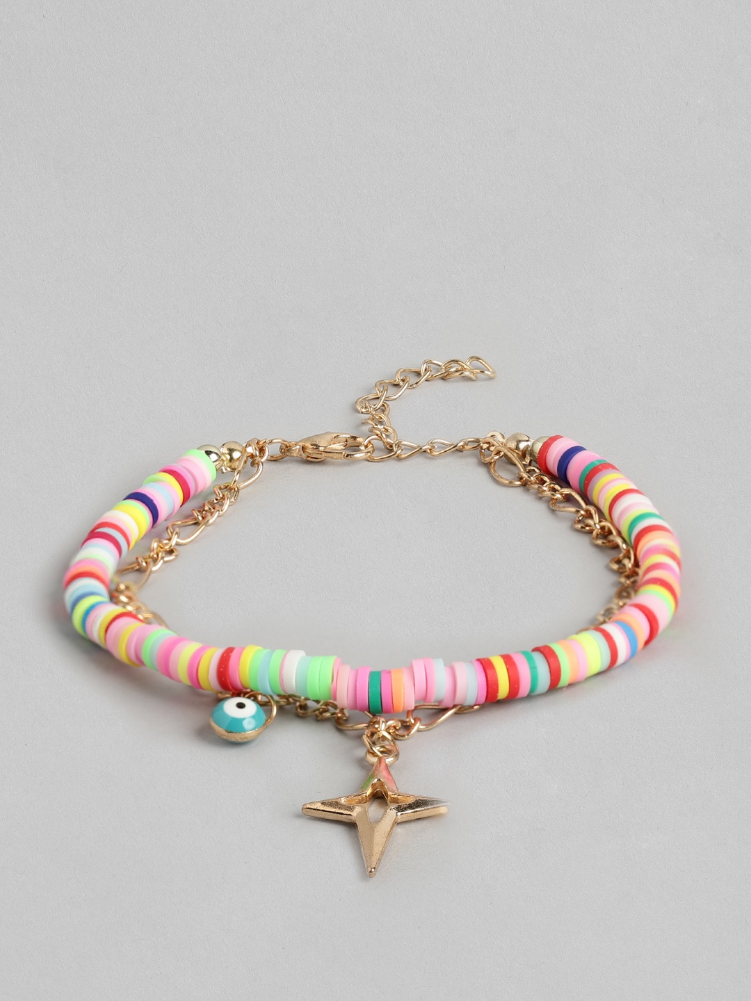 

20Dresses Women Gold-Toned & White Wraparound Bracelet
