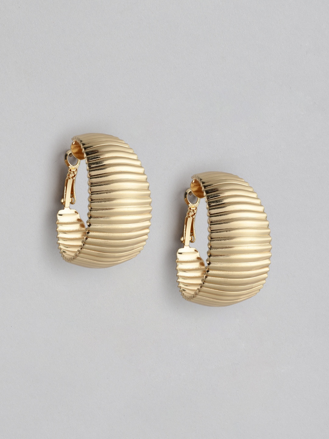 

20Dresses Gold-Toned Circular Hoop Earrings