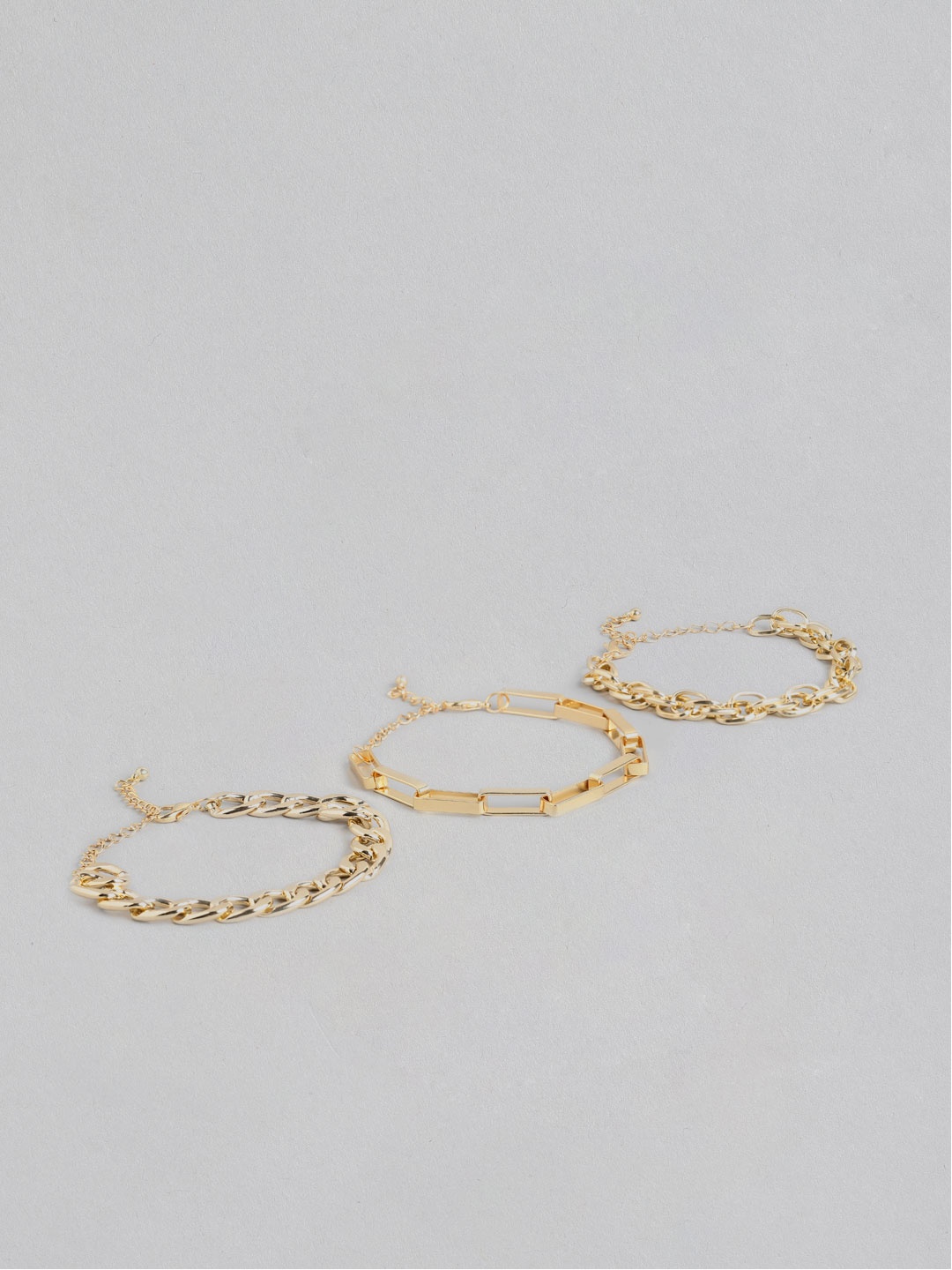 

20Dresses Set of 3 Gold-Toned Bracelet