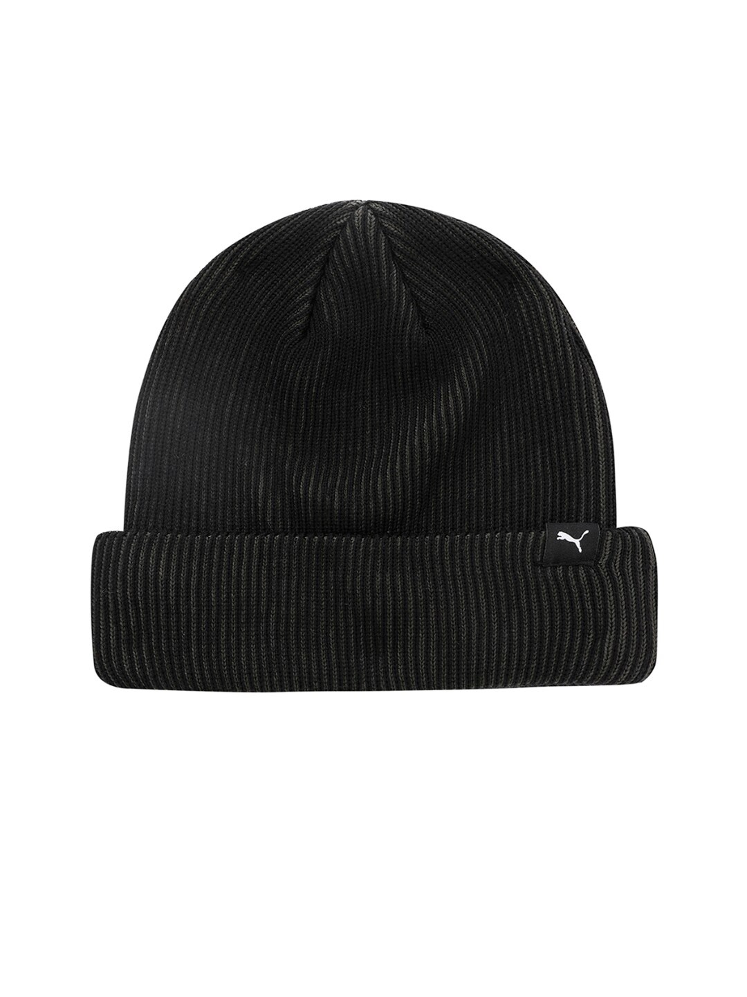 

Puma Black Ribbed Acrylic Beanie, Grey
