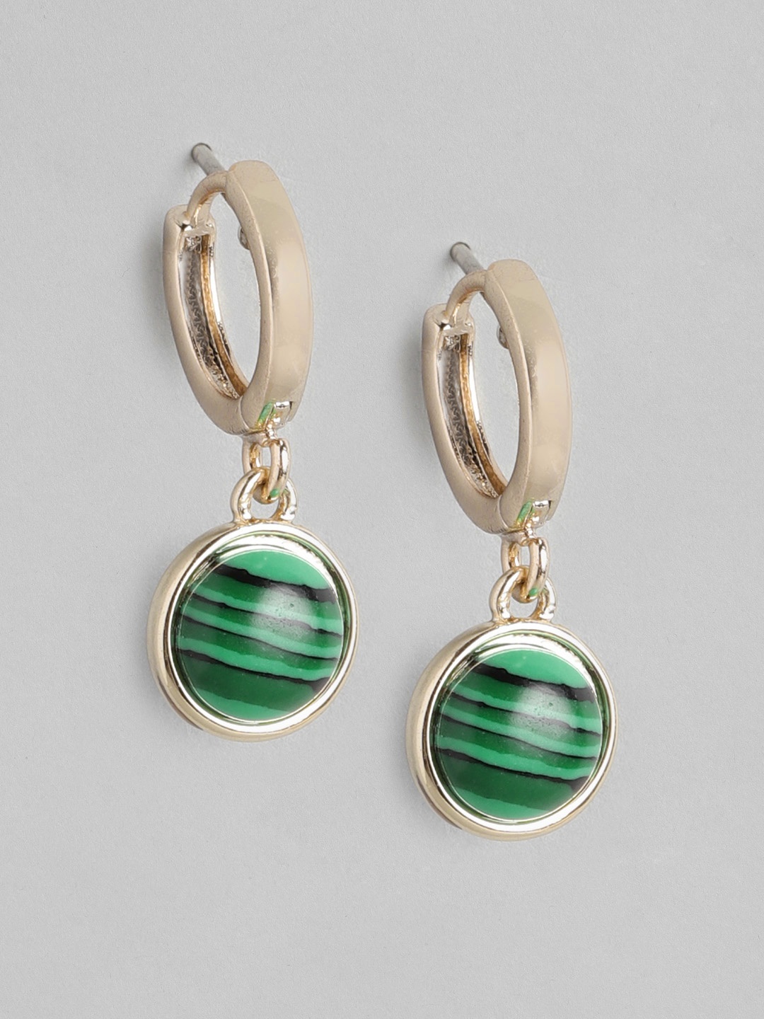 

Forever New Green Circular Drop Earrings
