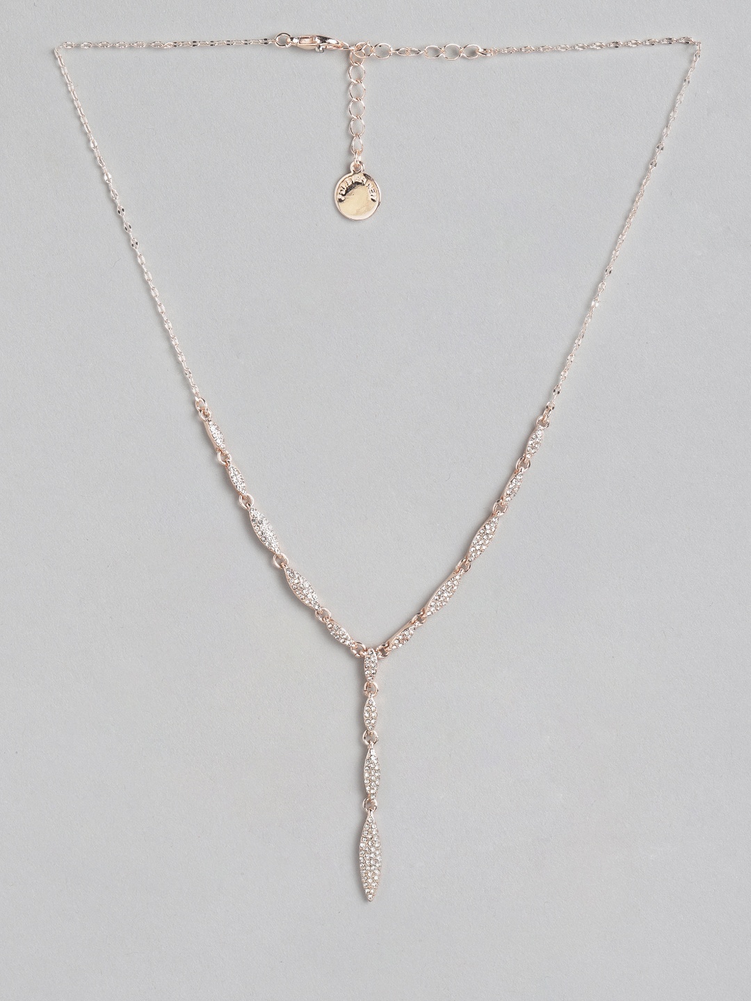 

Forever New Rose Gold-Plated Ina Pave Necklace