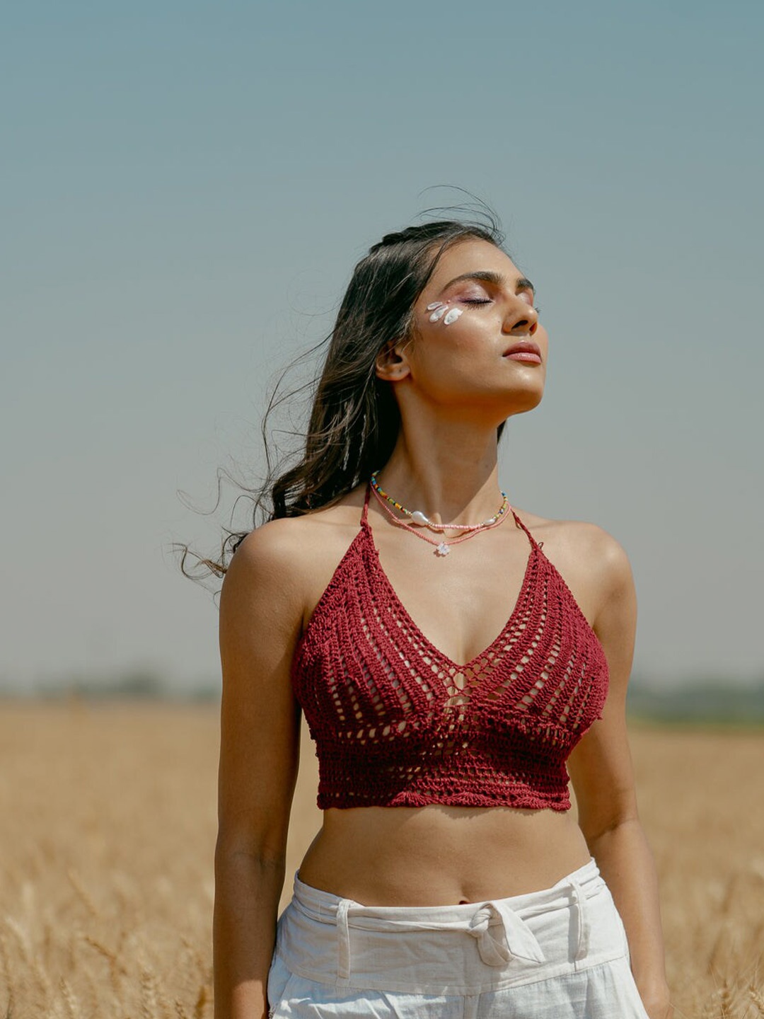 

FREAKINS Women Red Bralette Cotton Top