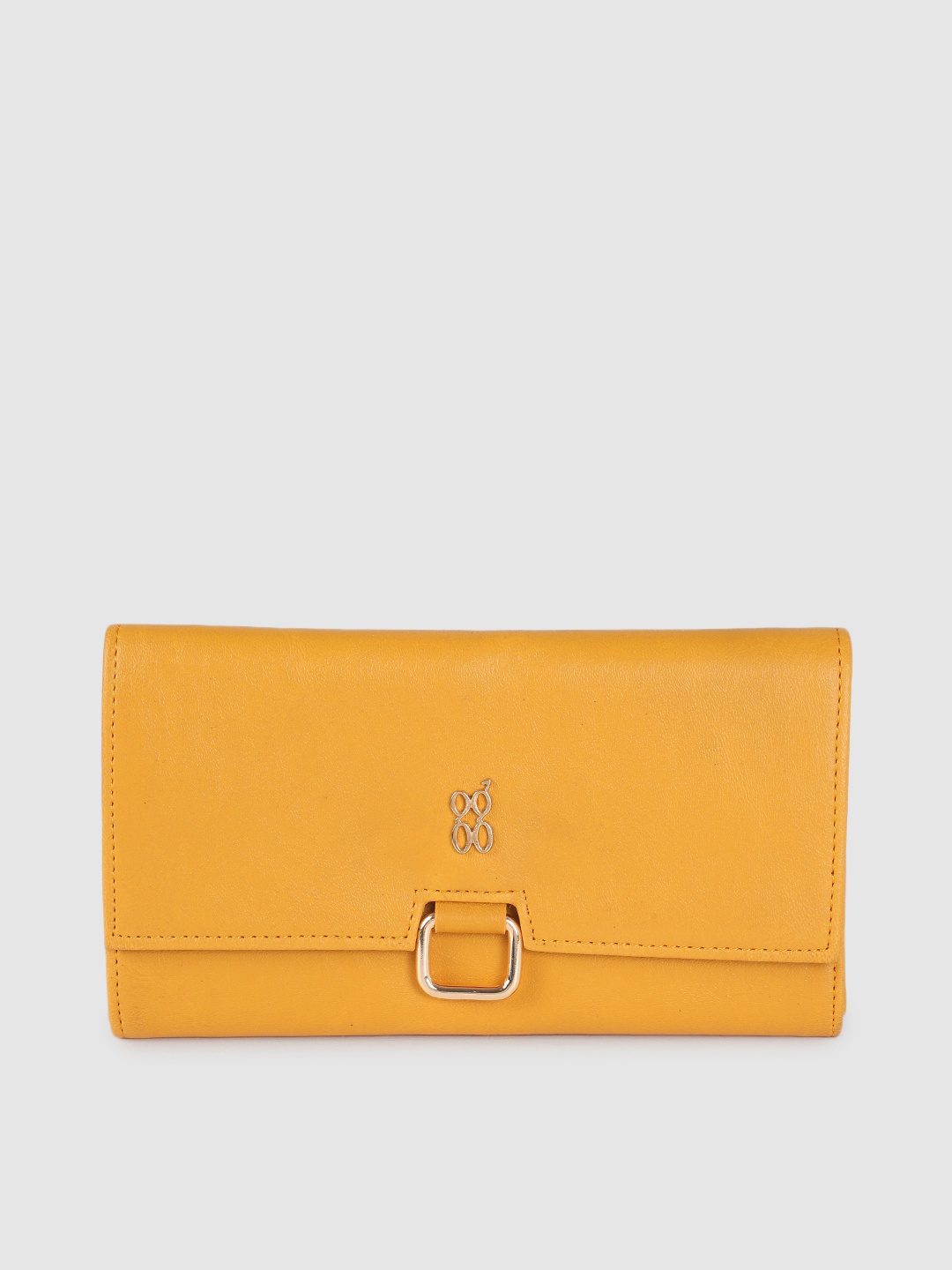 

Baggit Women Yellow Solid Three Fold Wallet