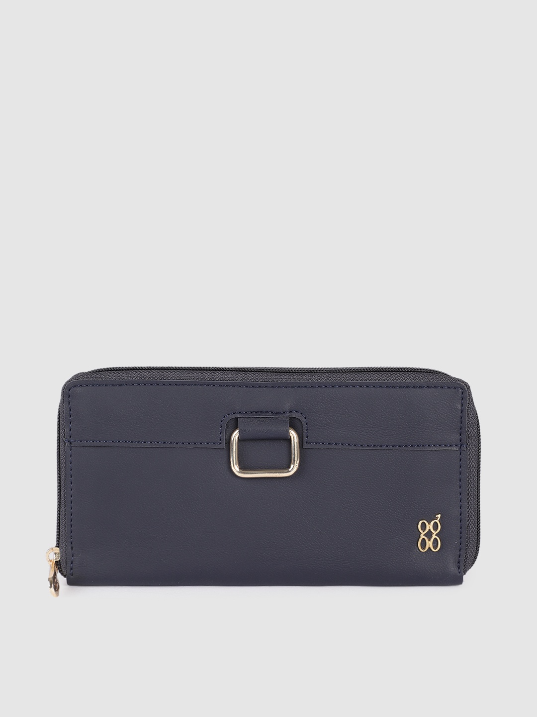 

Baggit Women Blue Solid Zip Around Wallet