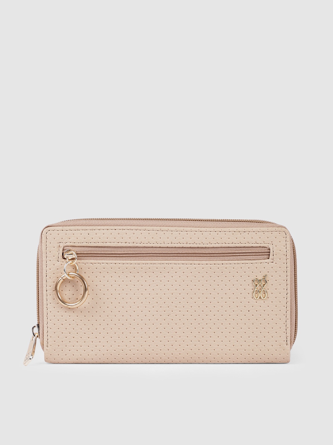 

Baggit Women Beige Zip Around Wallet