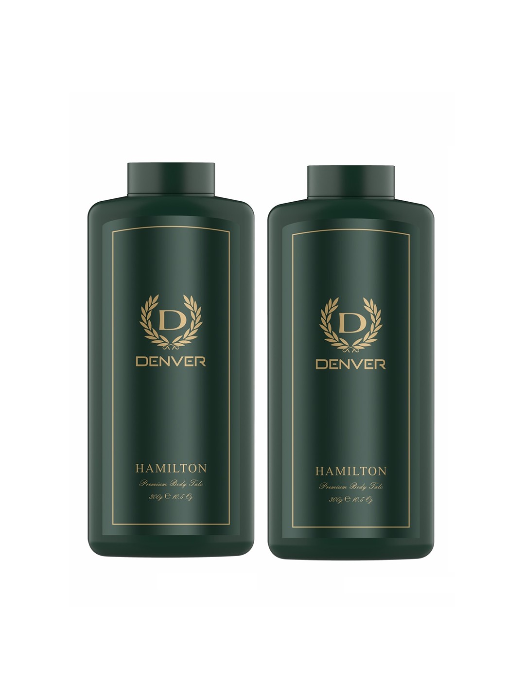 

Denver Set of 2 Hamilton Premium Body Talcs - 300 g Each, Green