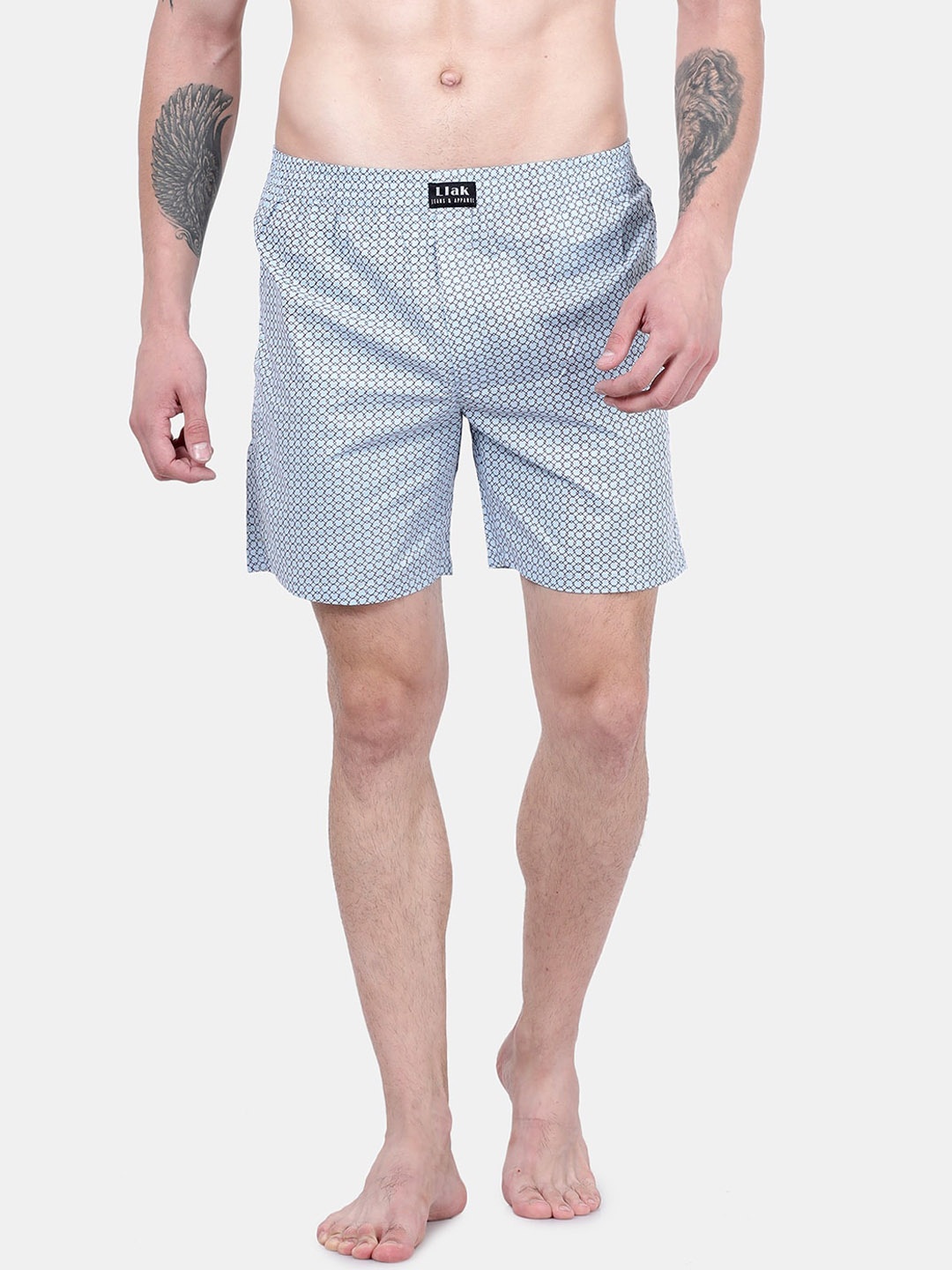 

Llak Jeans Men Blue Printed Boxers Rn-Boxer-29-BP