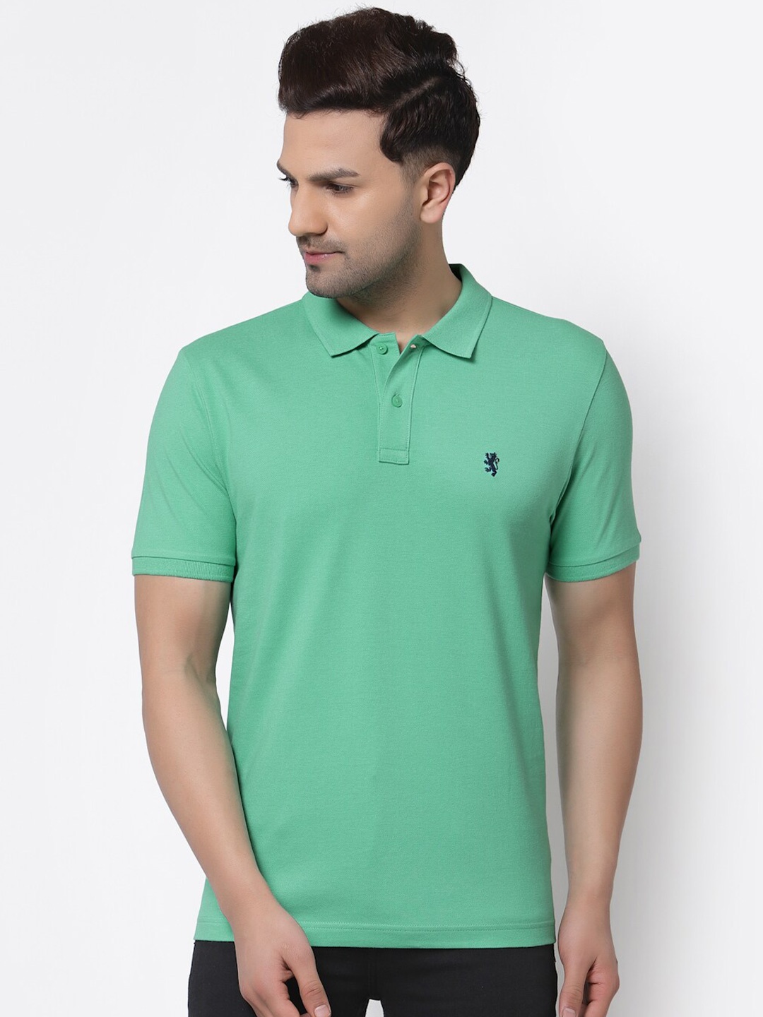 

Red Tape Men Green Polo Collar T-shirt