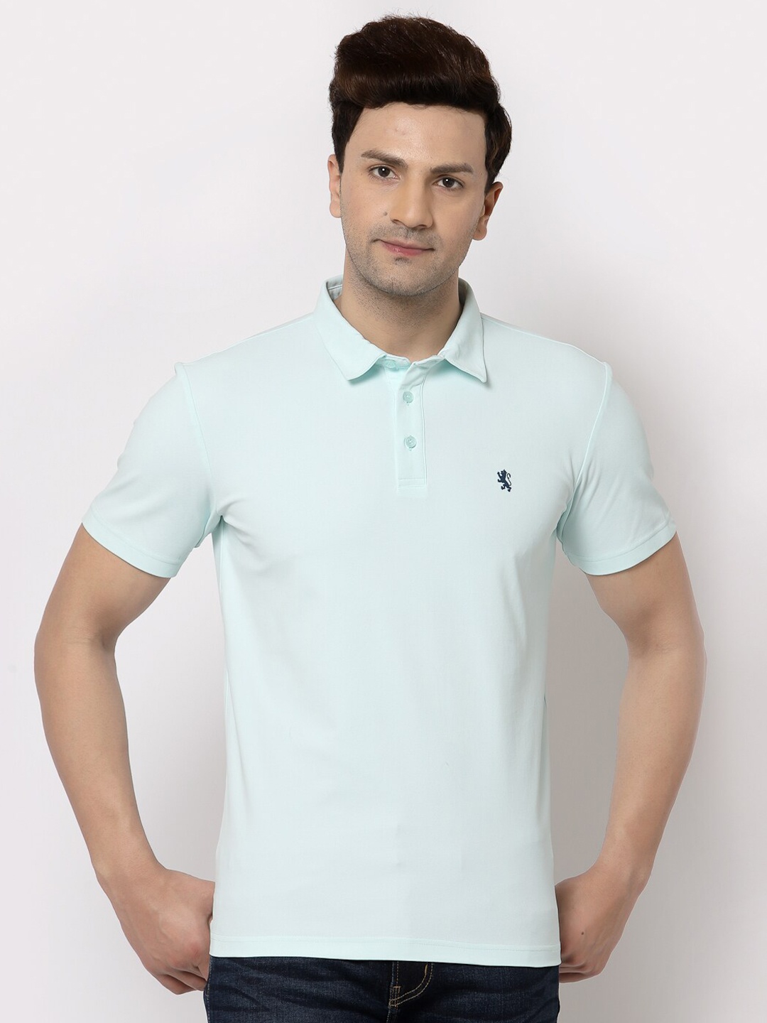 

Red Tape Men Blue Polo Collar T-shirt