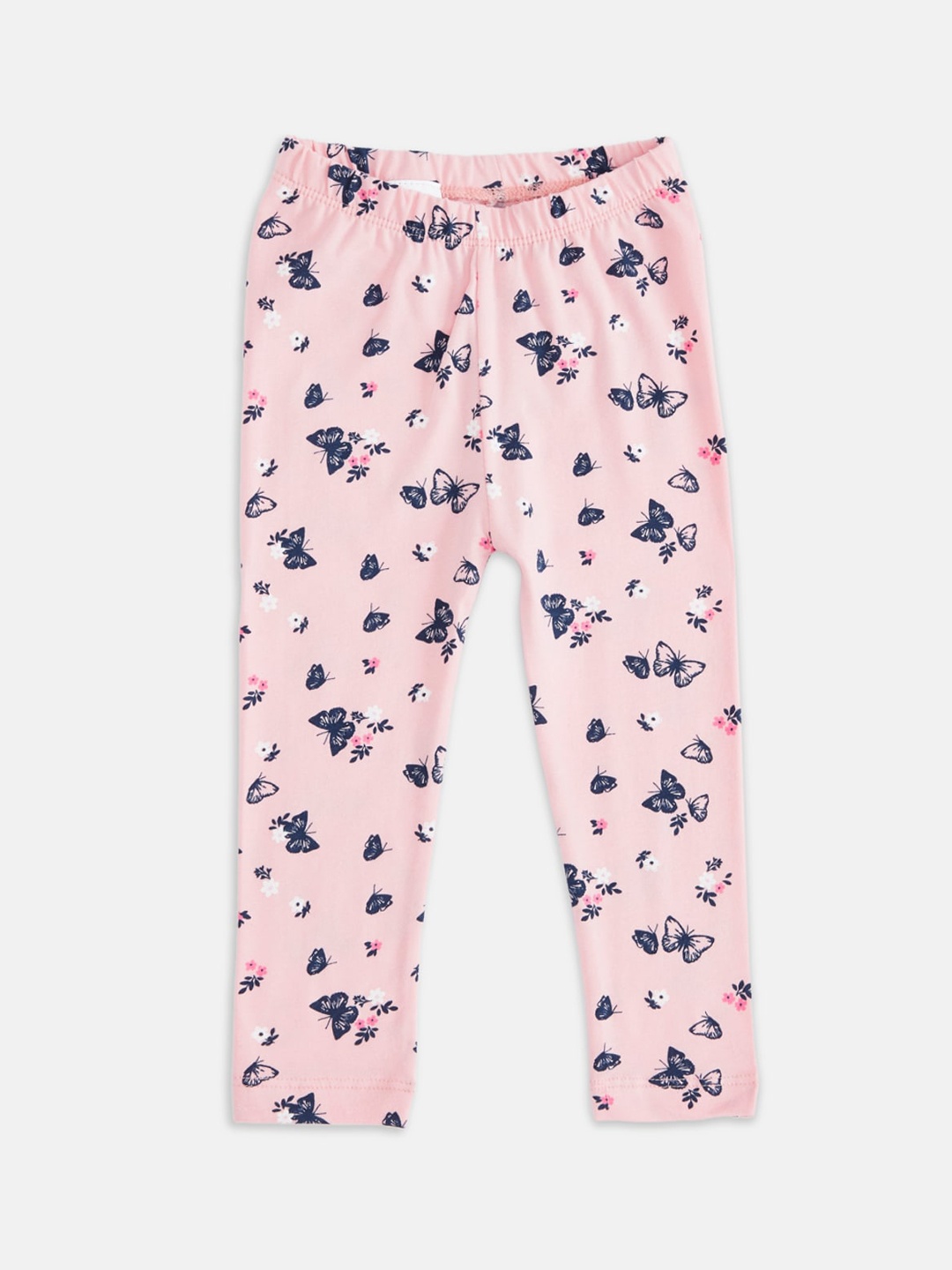 

Pantaloons Baby Girls Pink Printed Ankle-Length Leggings