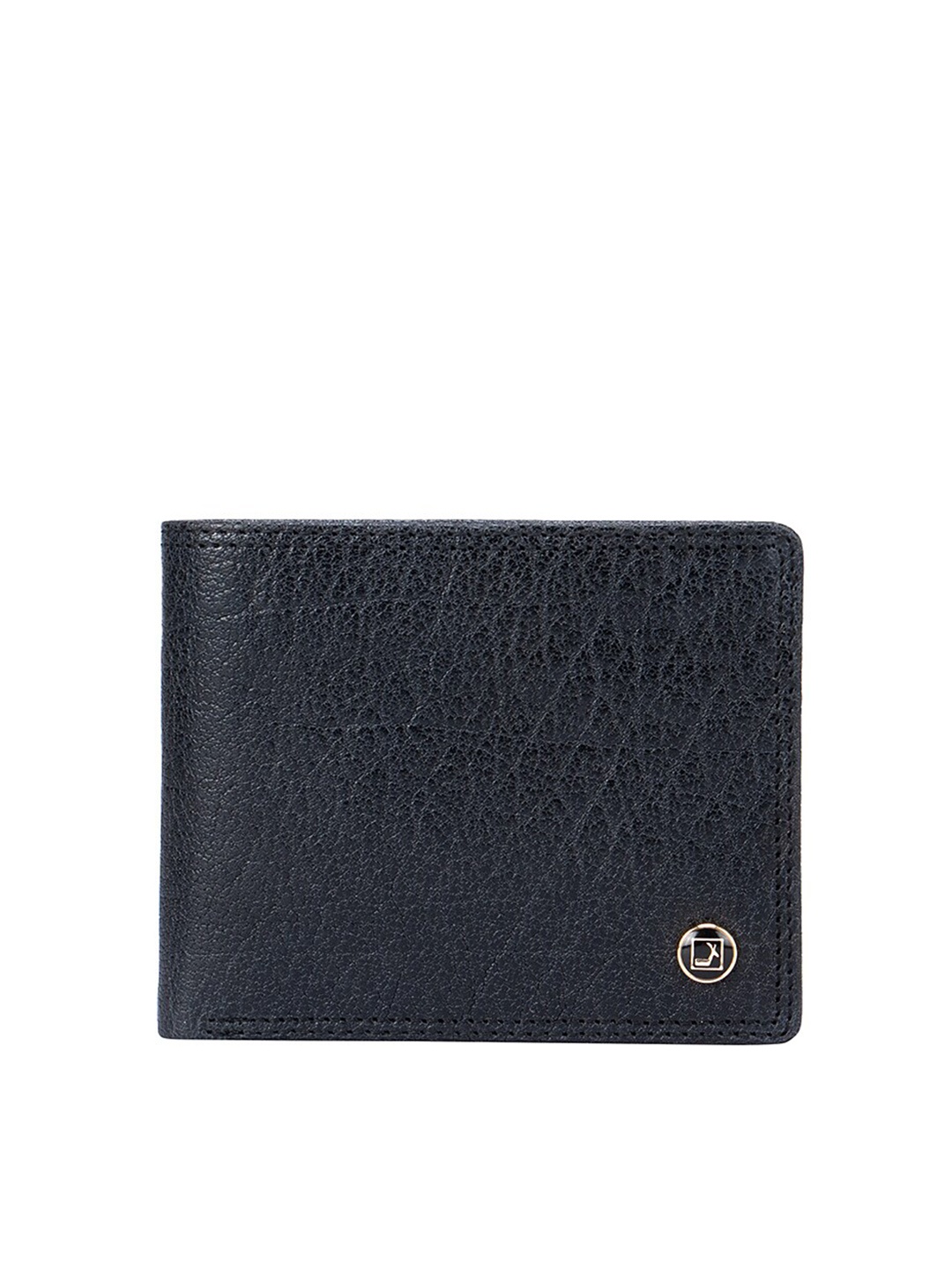

Da Milano Men Blue Leather Two Fold Wallet