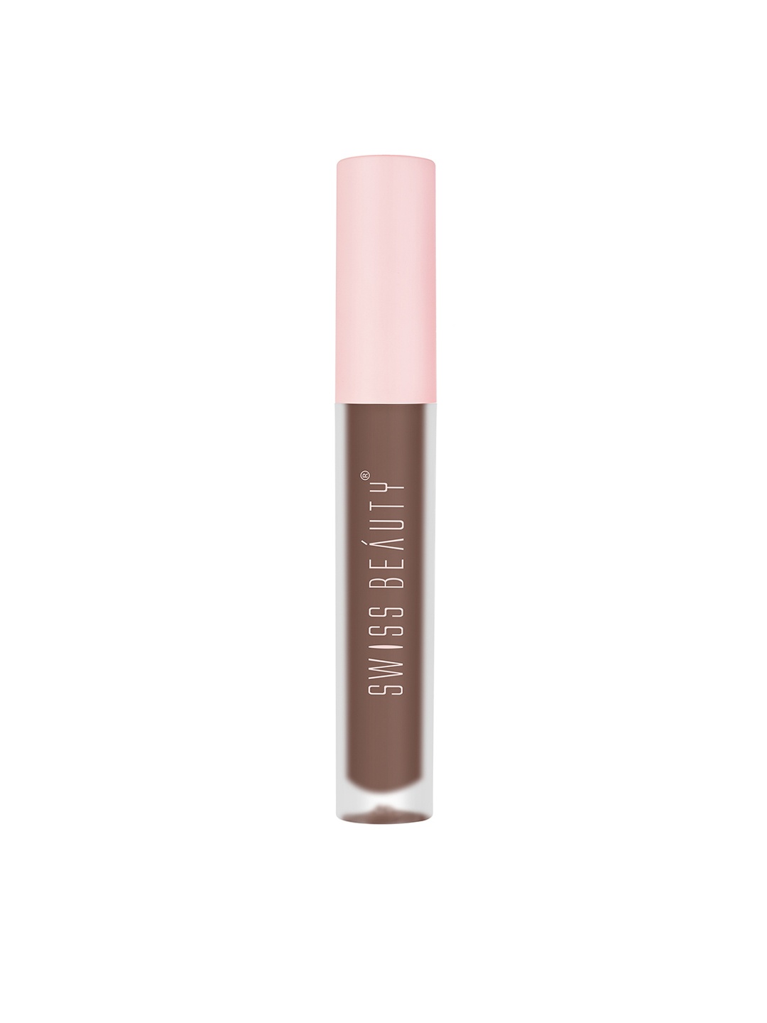 

SWISS BEAUTY Super Matte Liquid Lipstick 3.5 ml - Dark Espresso, Coffee brown