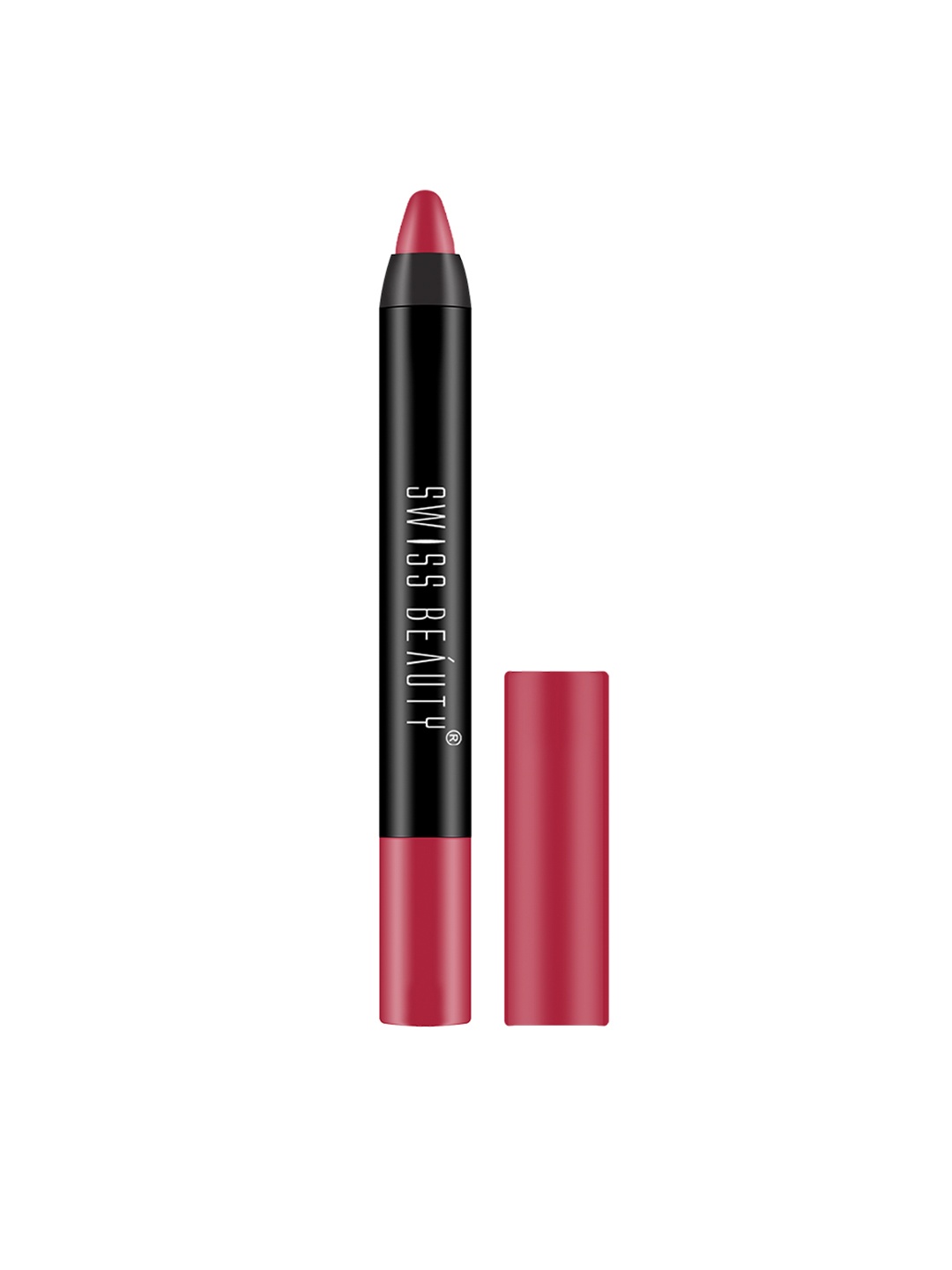 

SWISS BEAUTY Non Transfer Matte Crayon Lipstick 3.5 g - Pink Rose, Maroon