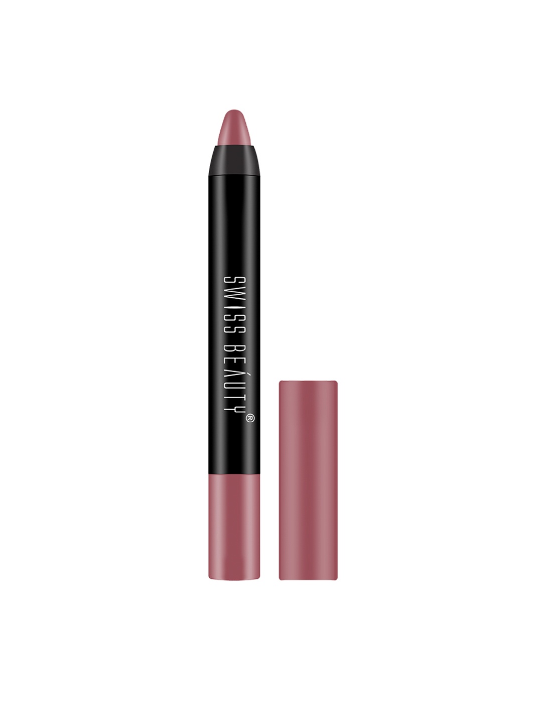 

SWISS BEAUTY Non Transfer Matte Crayon Lipstick - Mauve On