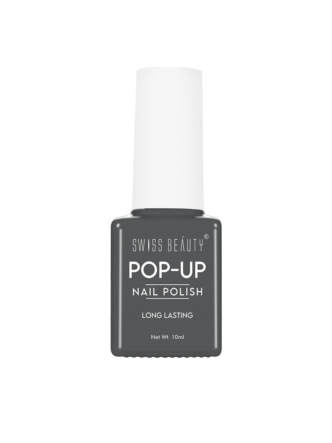 

SWISS BEAUTY Pop Up Long-Lasting Nail Polish 10ml - 26, Grey