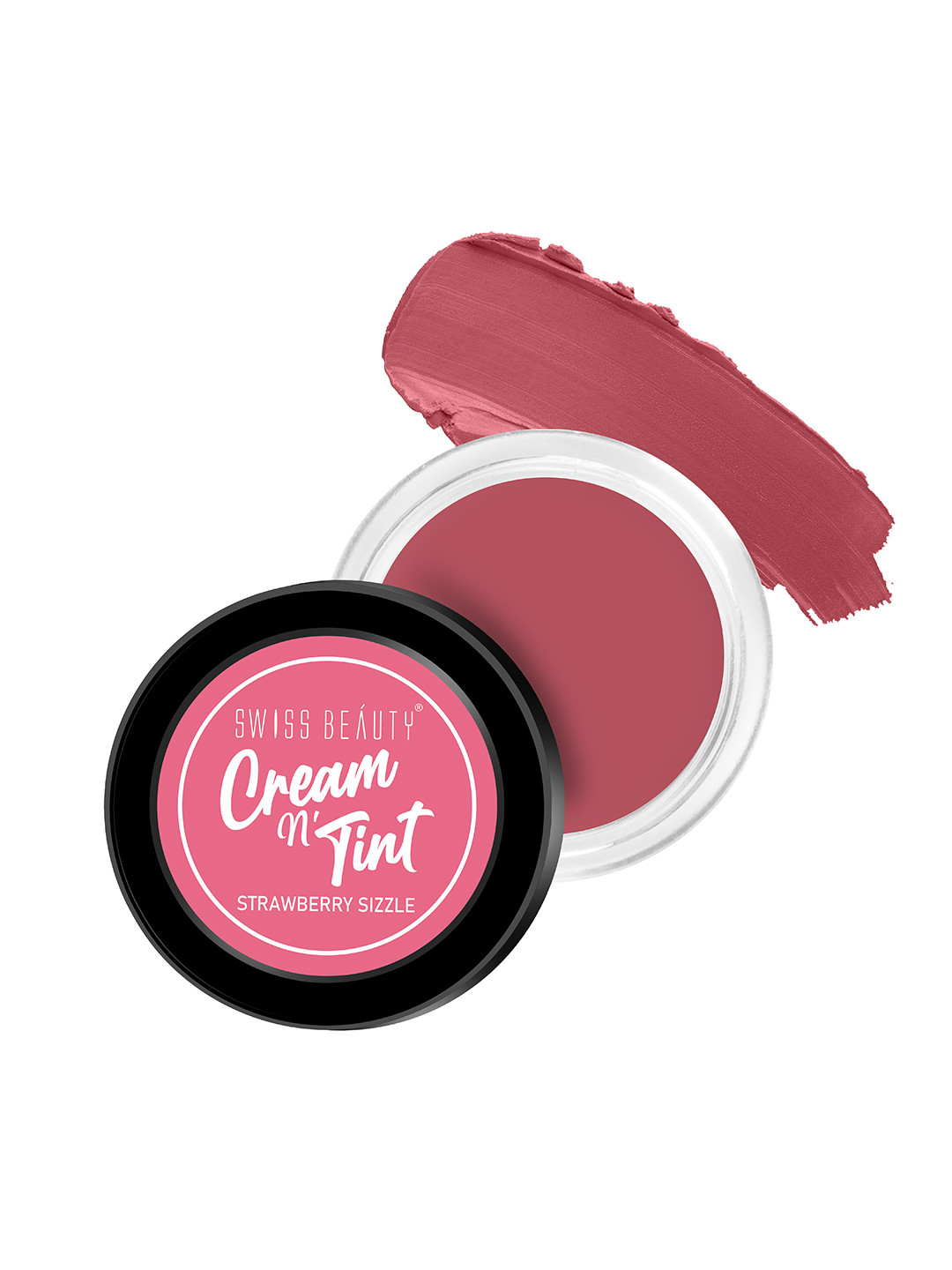 

SWISS BEAUTY Lip & Cheek Cream N Tint - Strawberry Sizzle, Maroon
