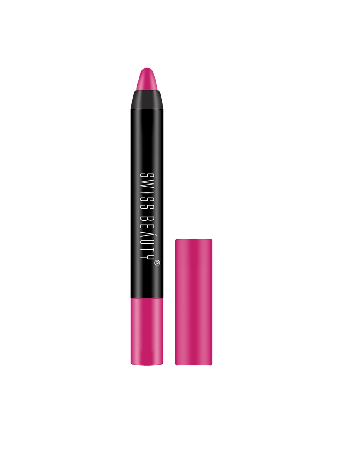 

SWISS BEAUTY Non Transfer Matte Crayon Lipstick - Fuchsia Pink