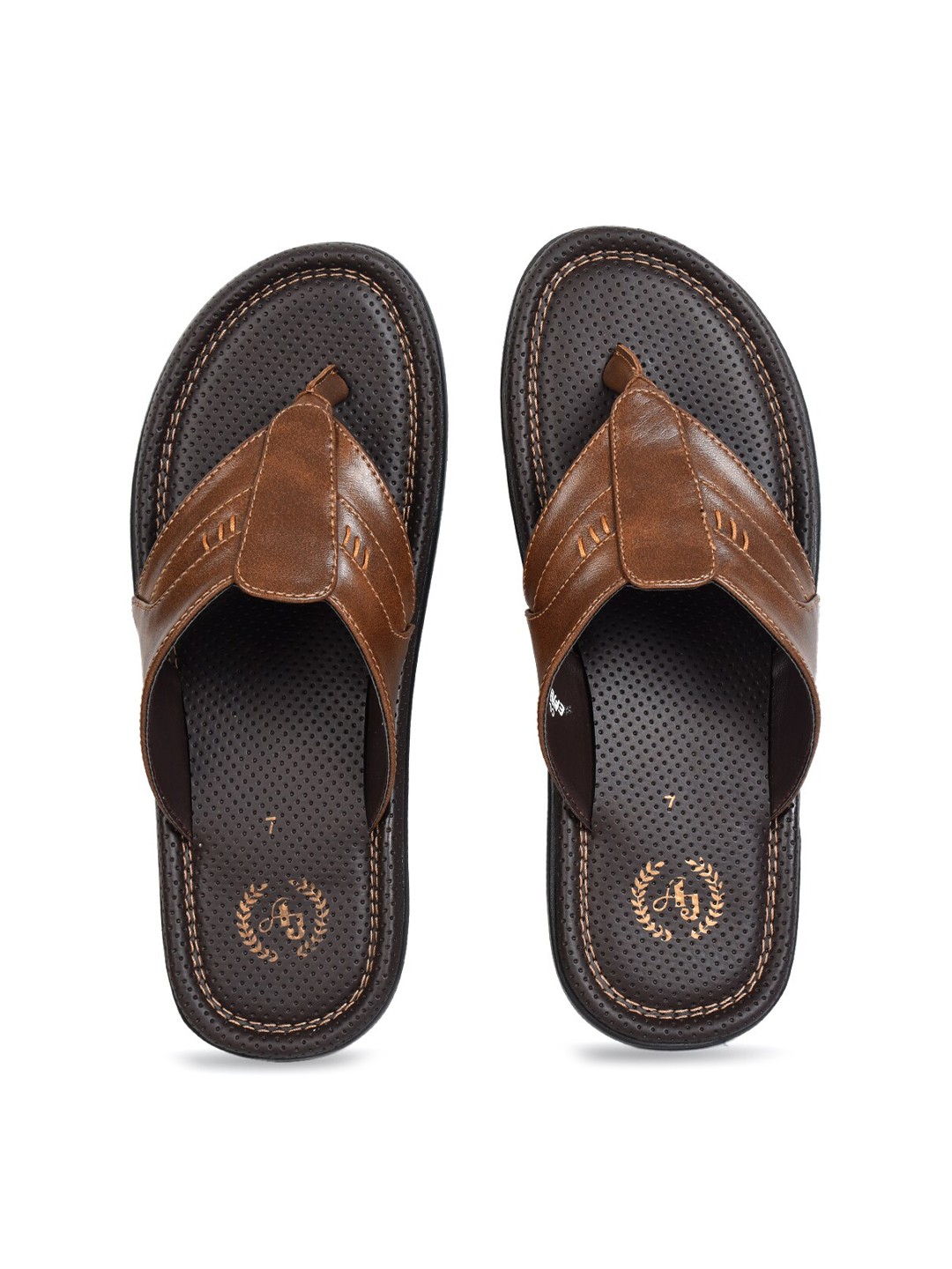 

Ajanta Men Brown Comfort Sandals