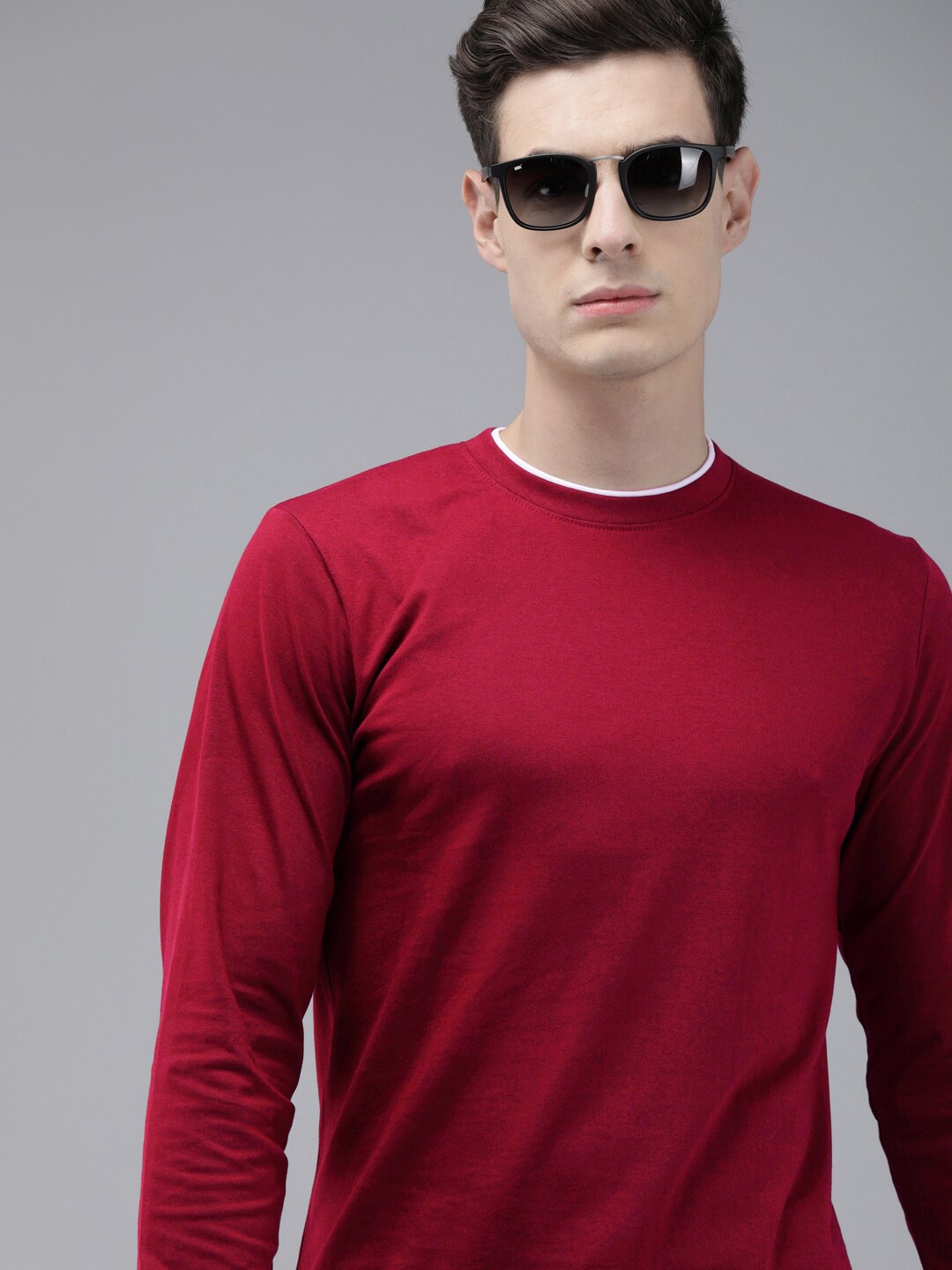 

The Dry State Men Red Regular Fit Pure Cotton T-shirt