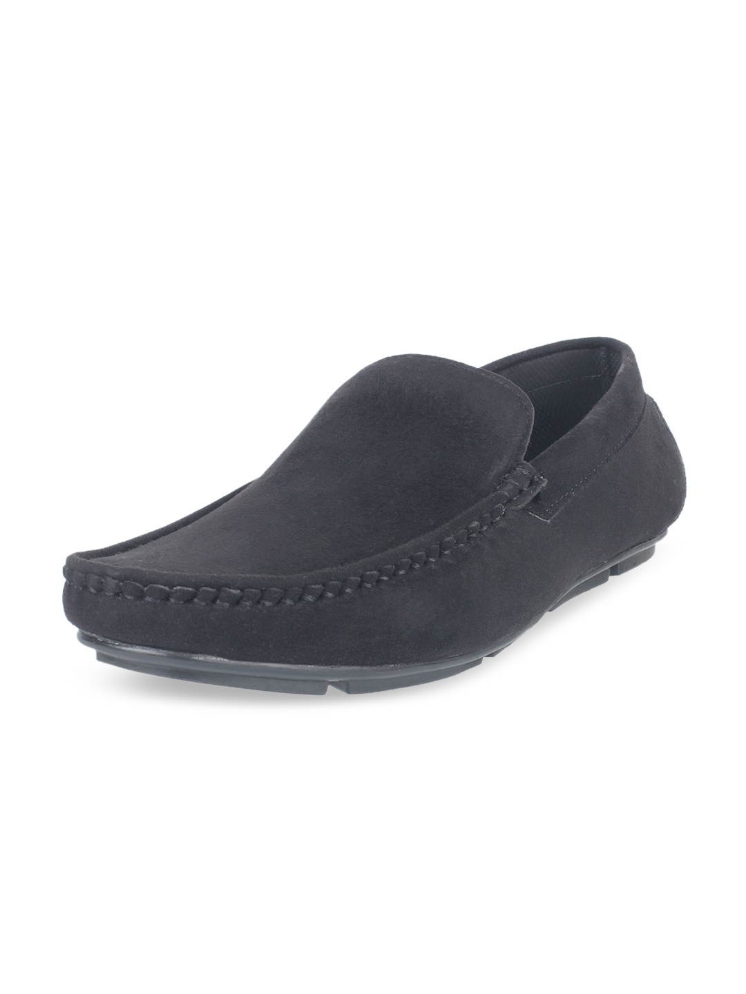 

Vardhra Men Black Suede Loafers